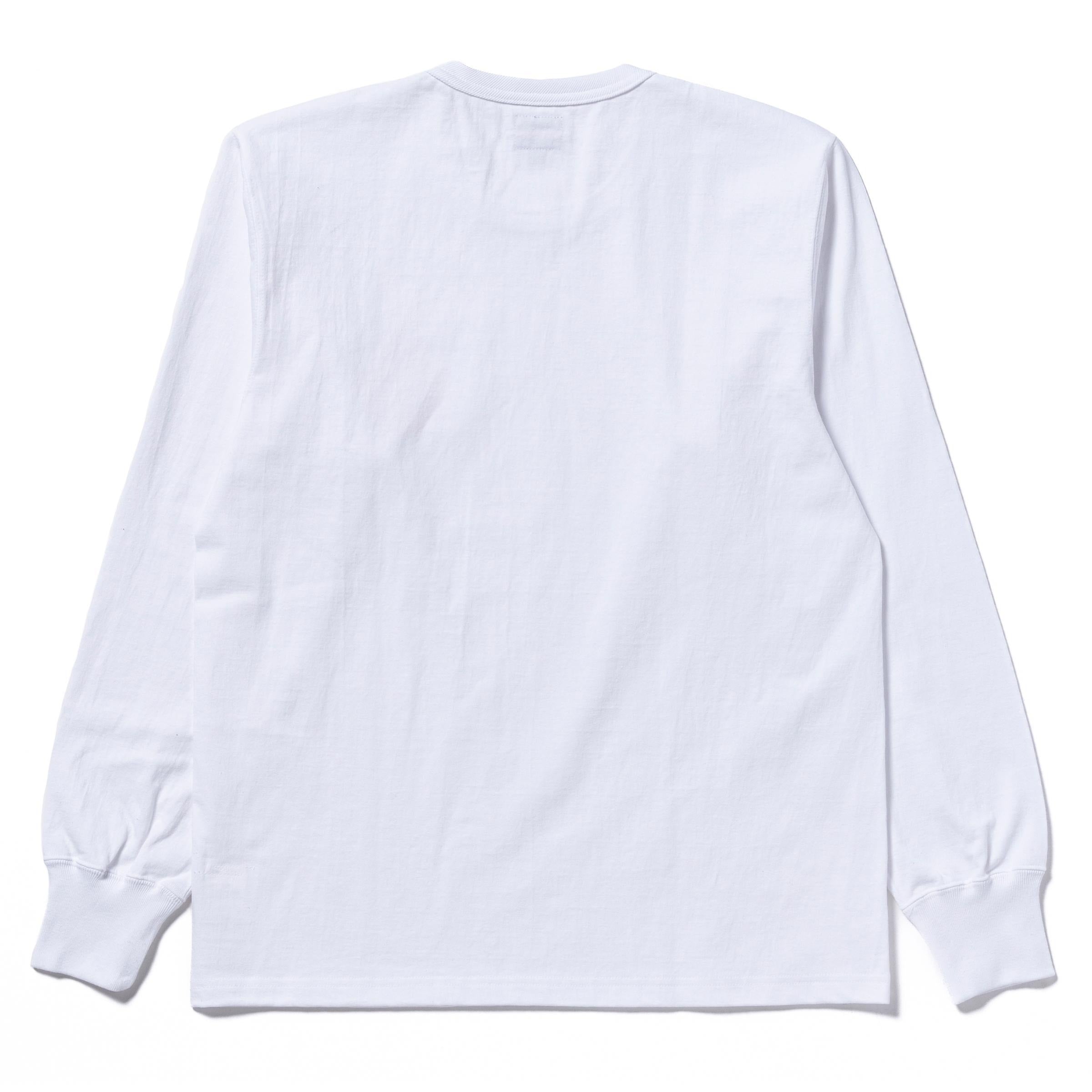 MC24003 THE REAL McCOY'S LOGO TEE L/S - WHITE