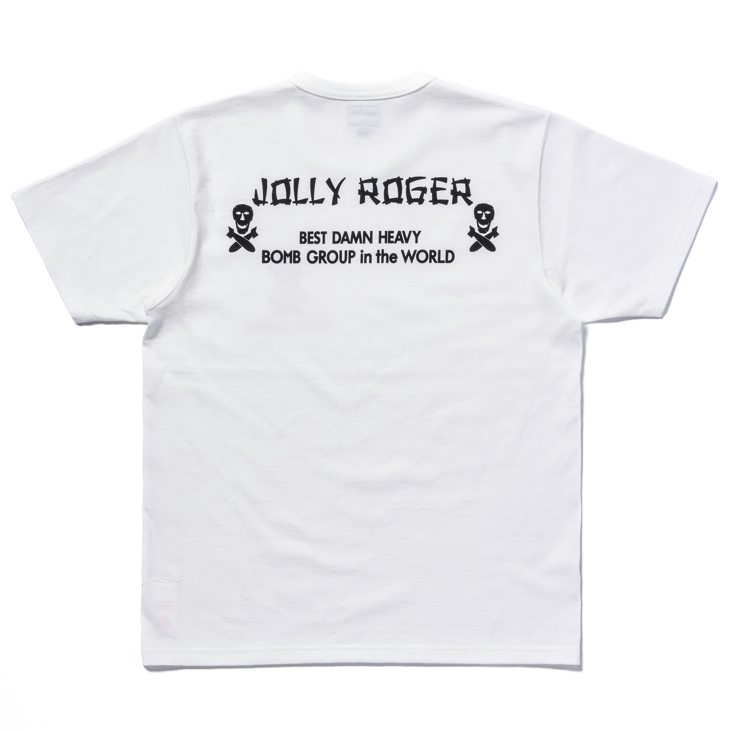 MC25004 MILITARY TEE / JOLLY ROGER BEST DAMN GROUP - WHITE
