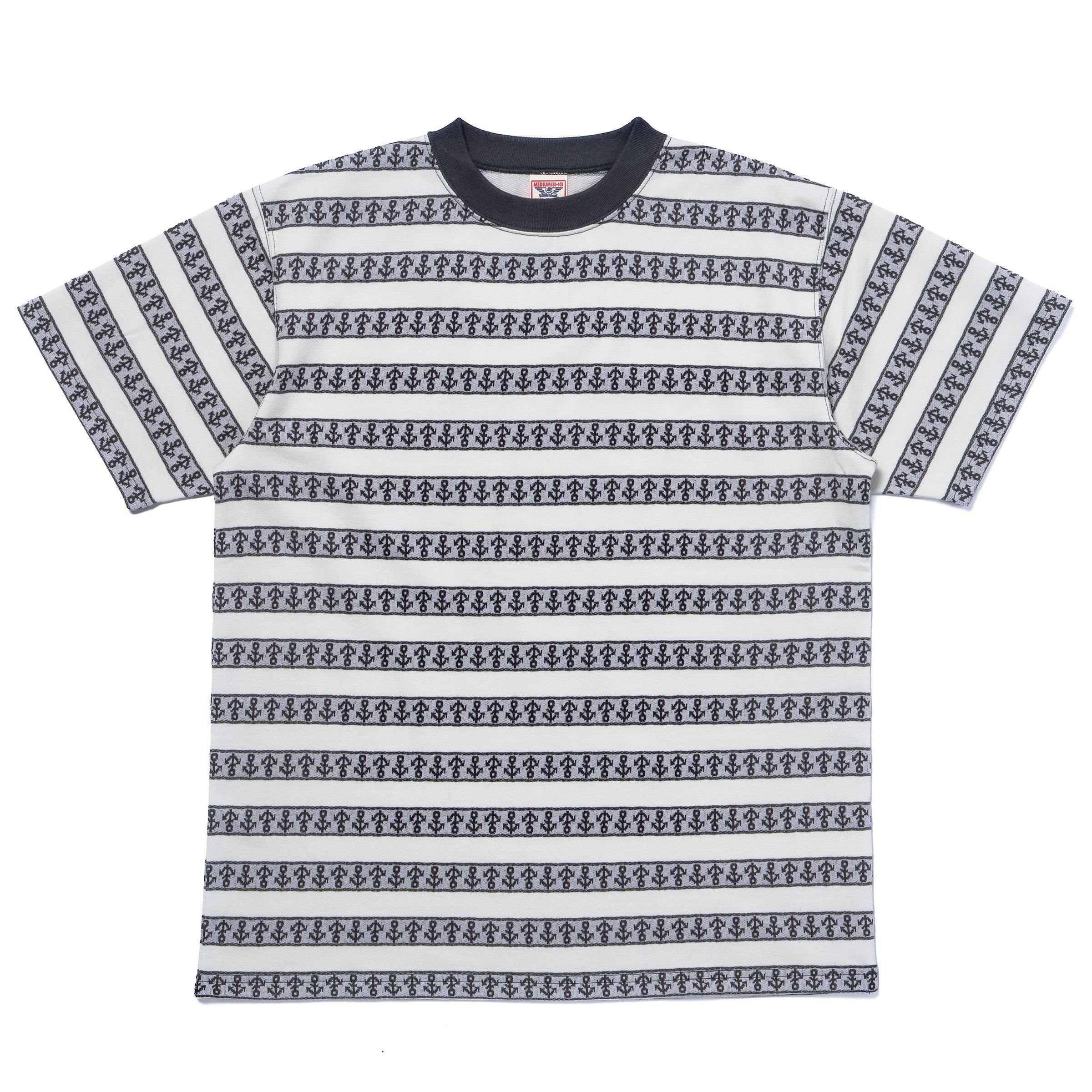 MC26006 MILITARY JACQUARD TEE / ANCHOR - GRAY