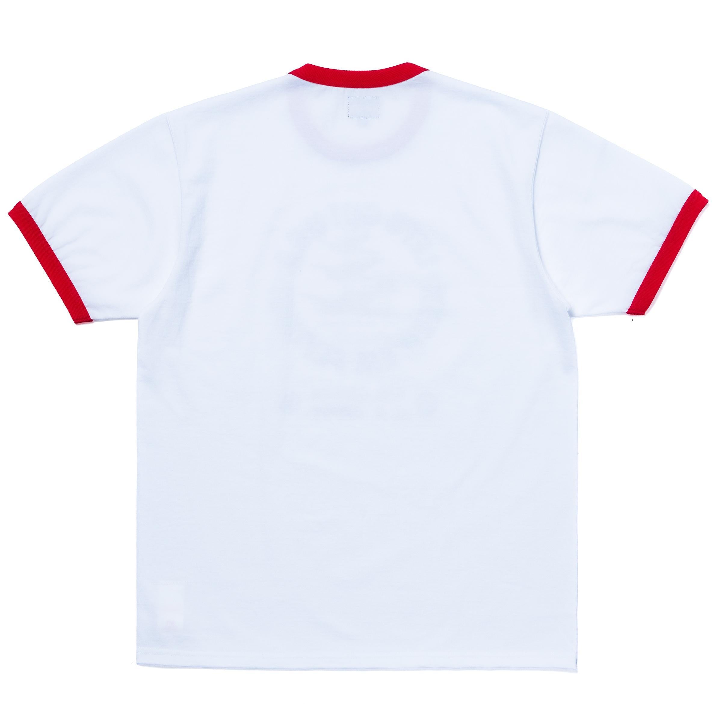 MC26012 MILITARY TEE / KEEP EM' FLYING - WHITExRED