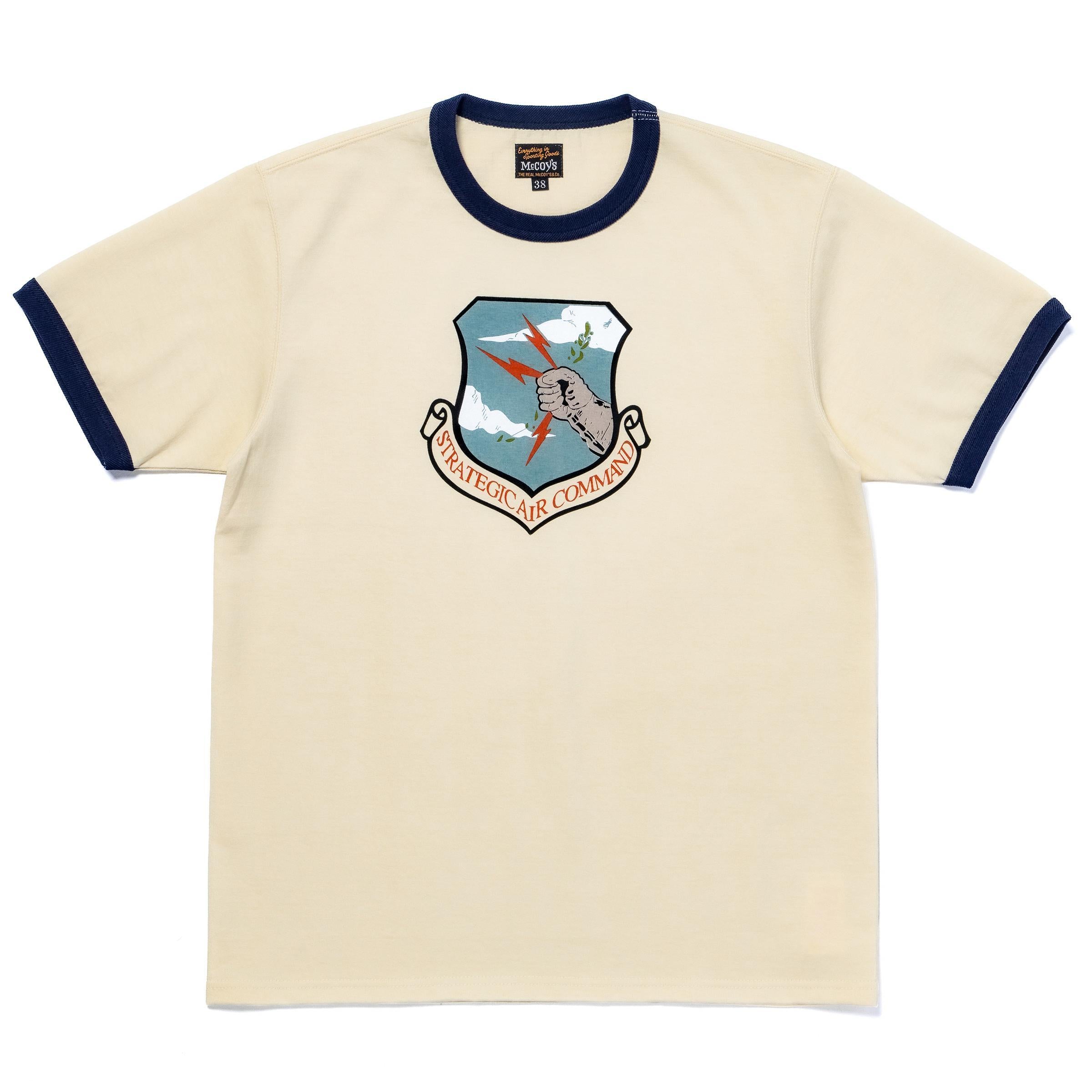 MC26013 MILITARY TEE / STRATEGIC AIR COMMAND - ECRUxNAVY