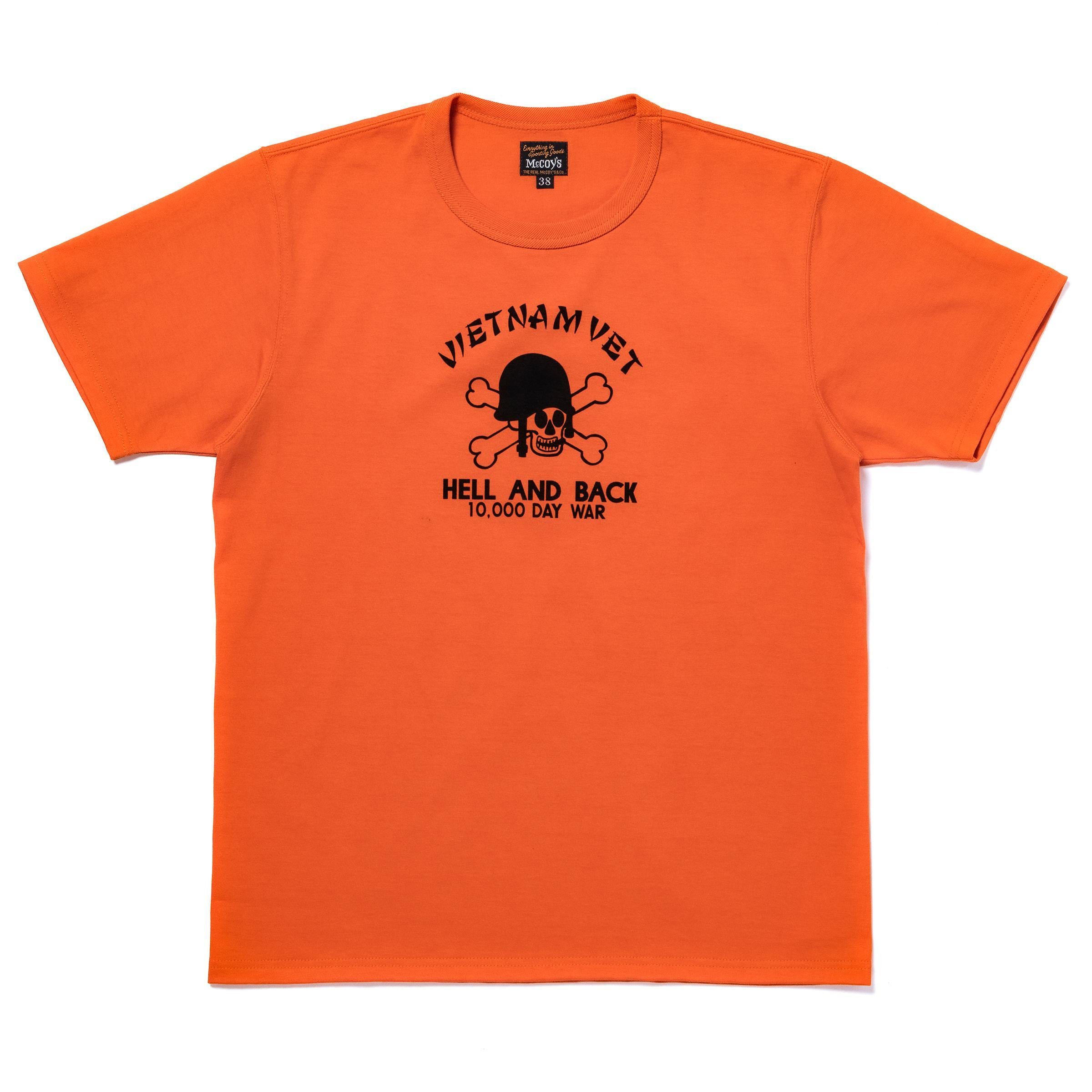 MC26018 MILITARY TEE / VIETNAM VET - ORANGE