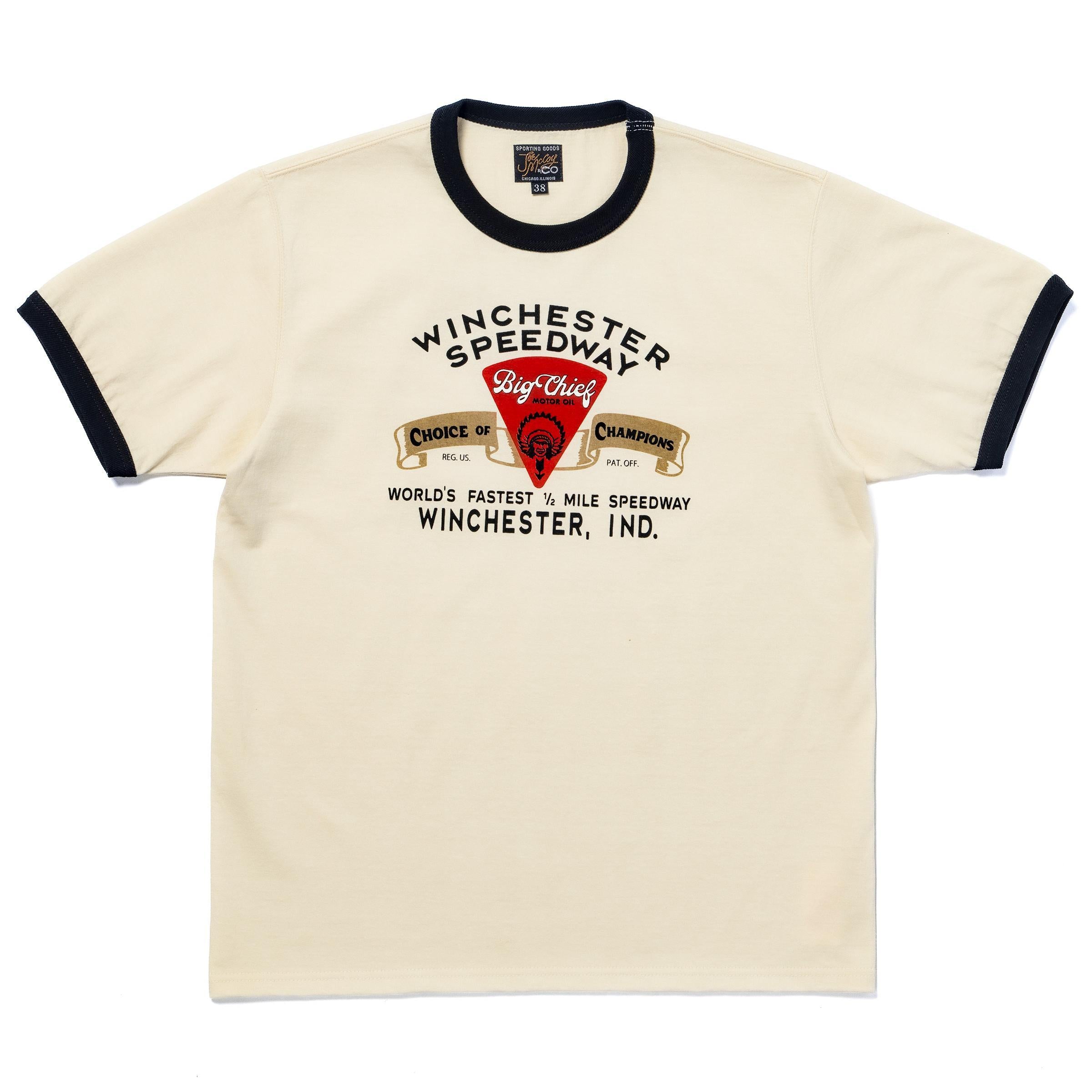 MC26027 JOE MCCOY TEE / BIG CHIEF - ECRUxBLACK