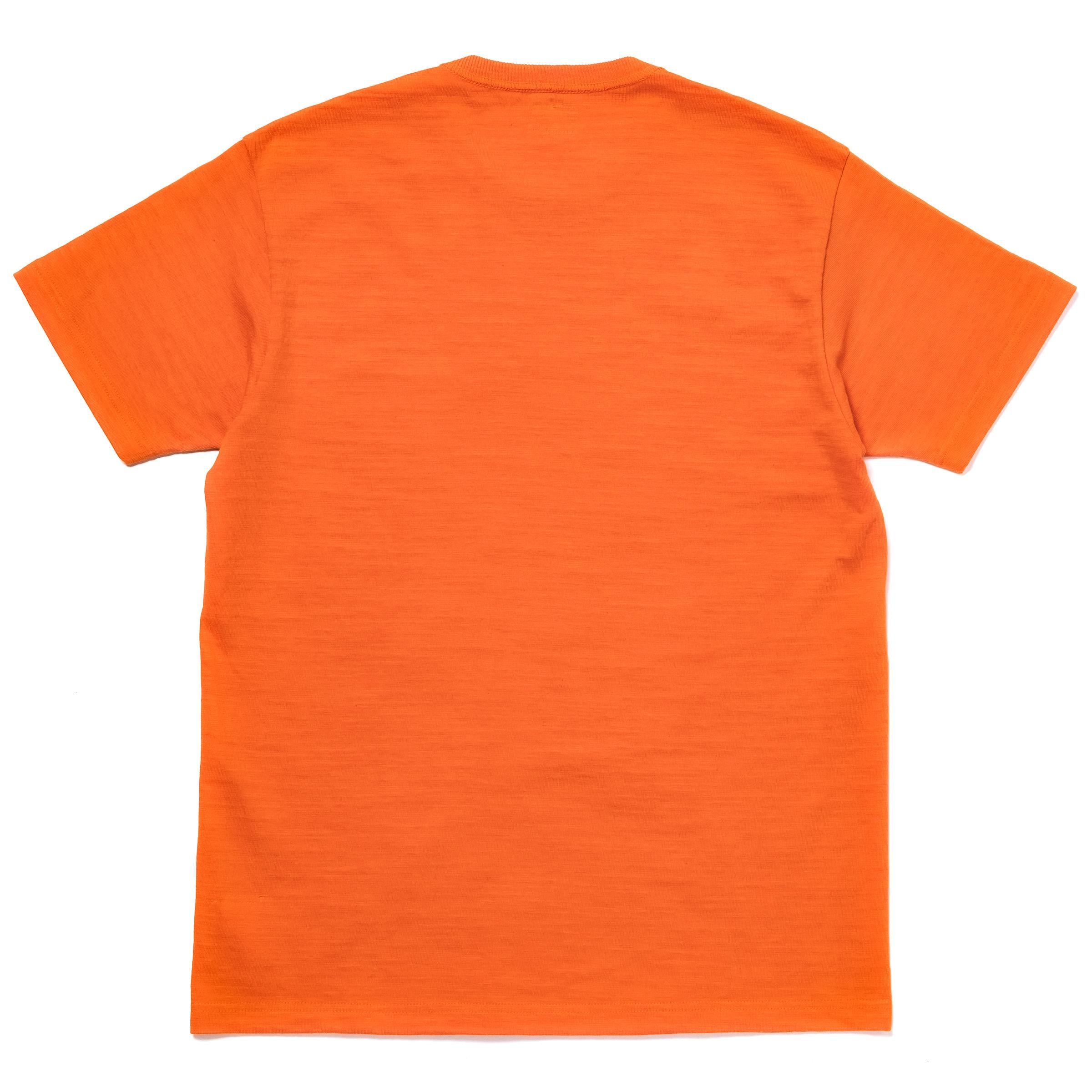 MC26031 ATHLETIC T-SHIRT / DEVIL DOG STENCIL - ORANGE