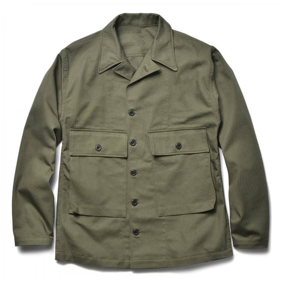 MJ22013 U.S.N. JACKETS HERRINGBONE TWILL - OLIVE