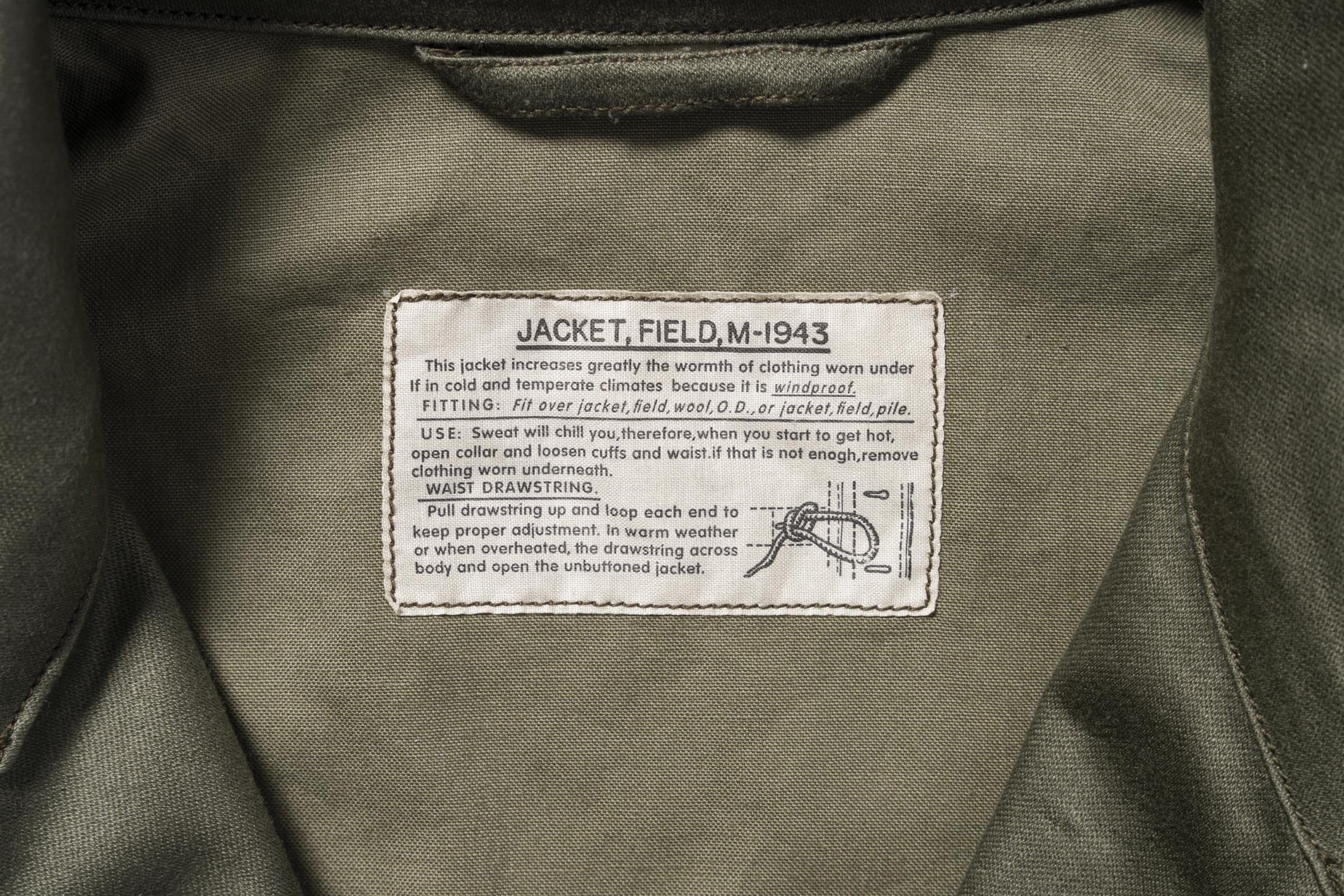MJ25003 JACKETS, FIELD, M-1943 / 370-E - OLIVE
