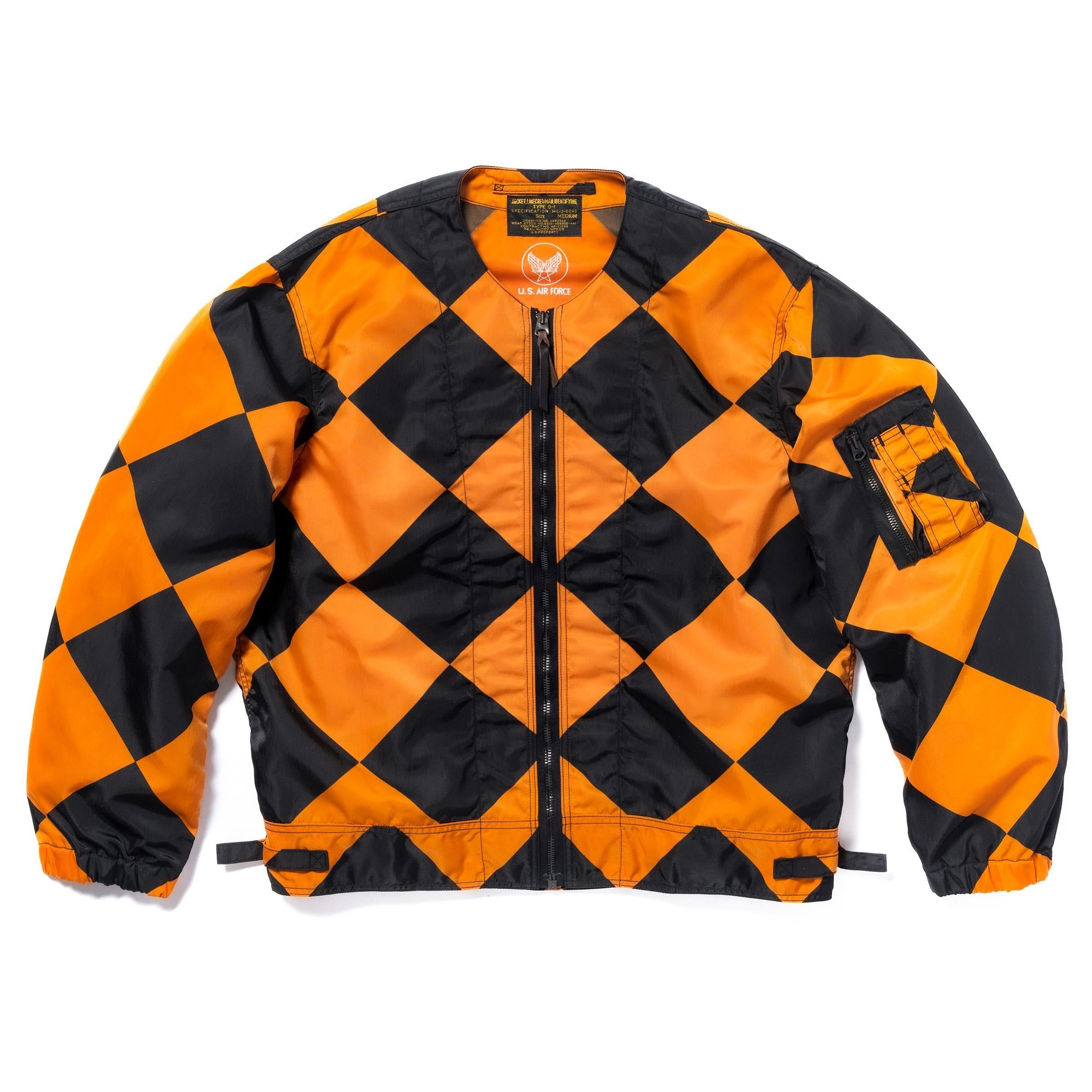 MJ25008 JACKET, LINECREWMAN, IDENTIFYING, TYPE G-1 - ORANGEXBLACK