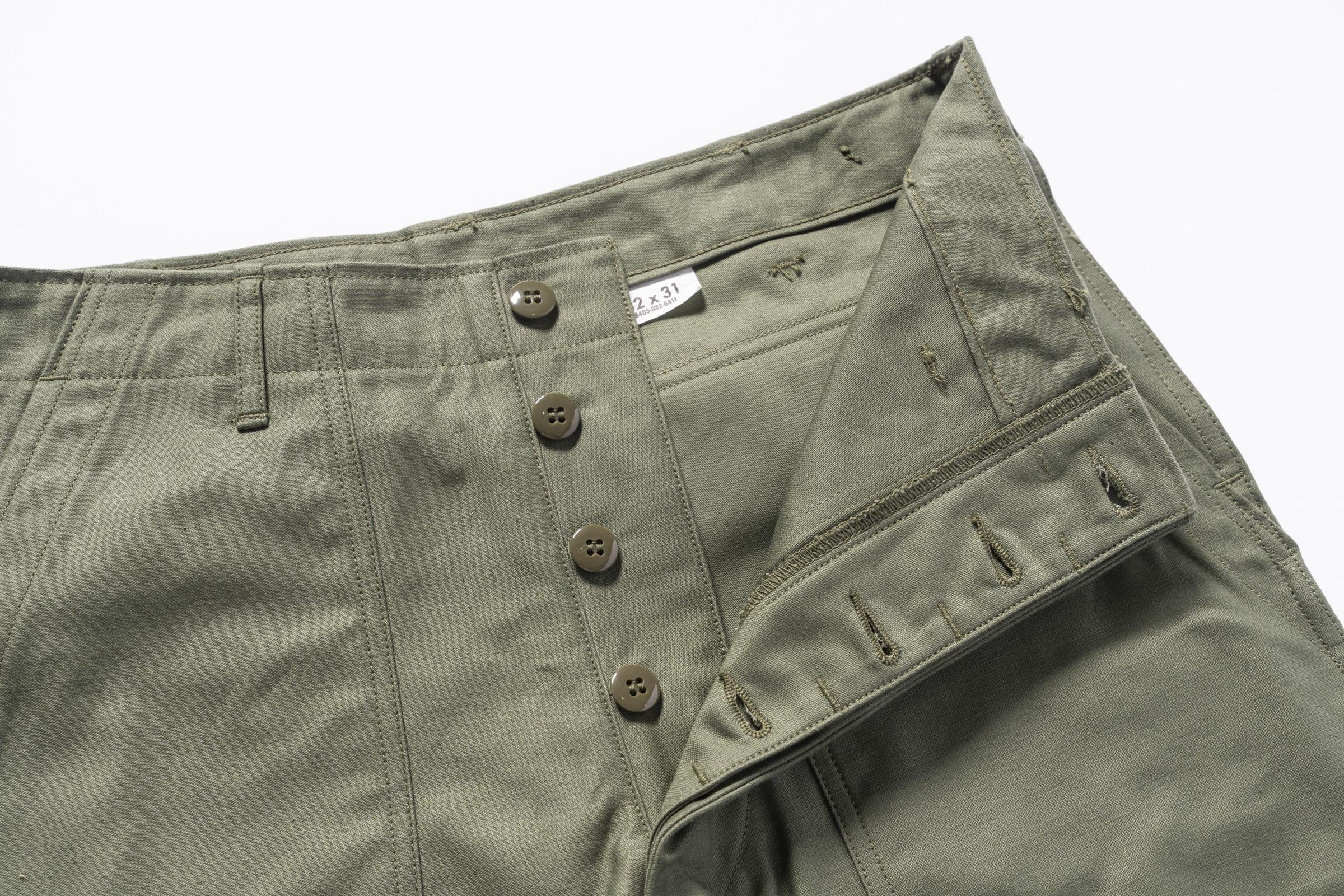 MP24004 UTILITY SHORTS / COTTON SATEEN - OLIVE