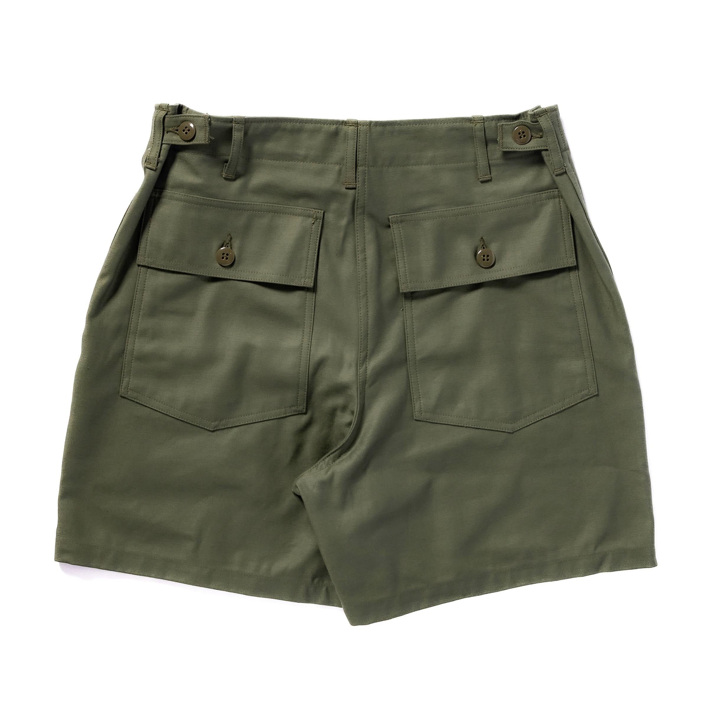MP24004 UTILITY SHORTS / COTTON SATEEN - OLIVE
