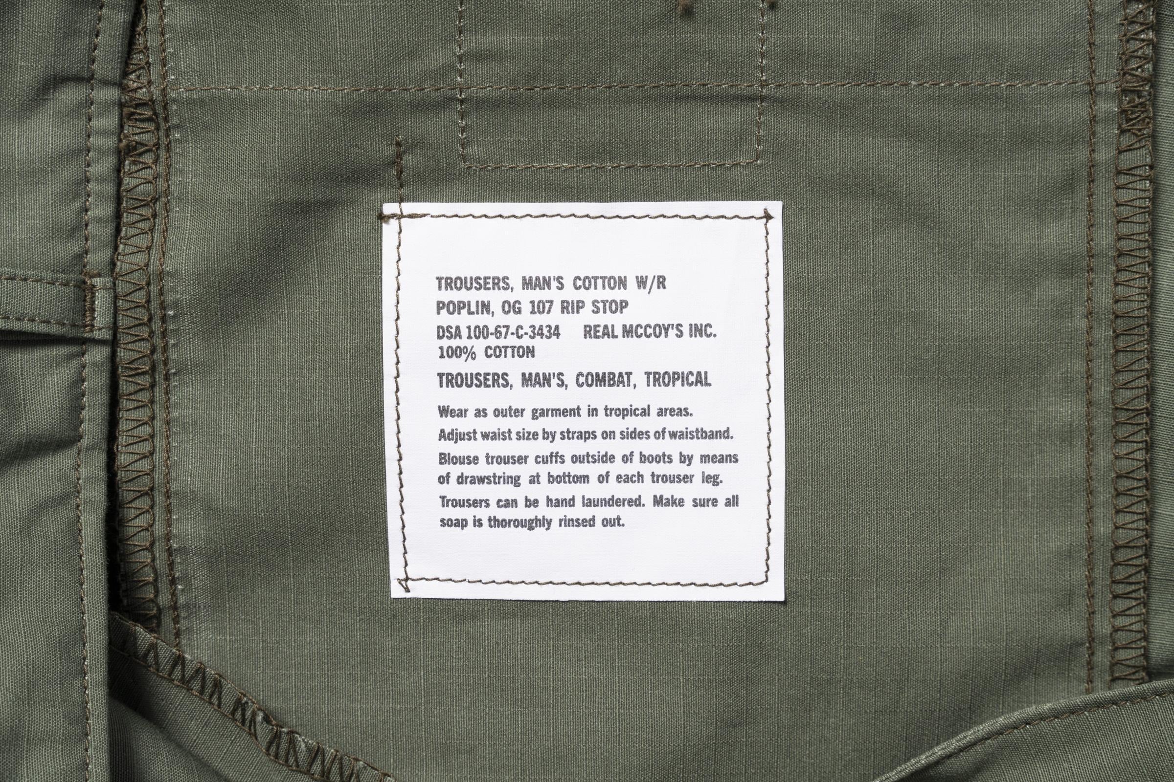 MP25001 TROUSERS, MAN'S, COTTON RIP-STOP POPLIN - OLIVE