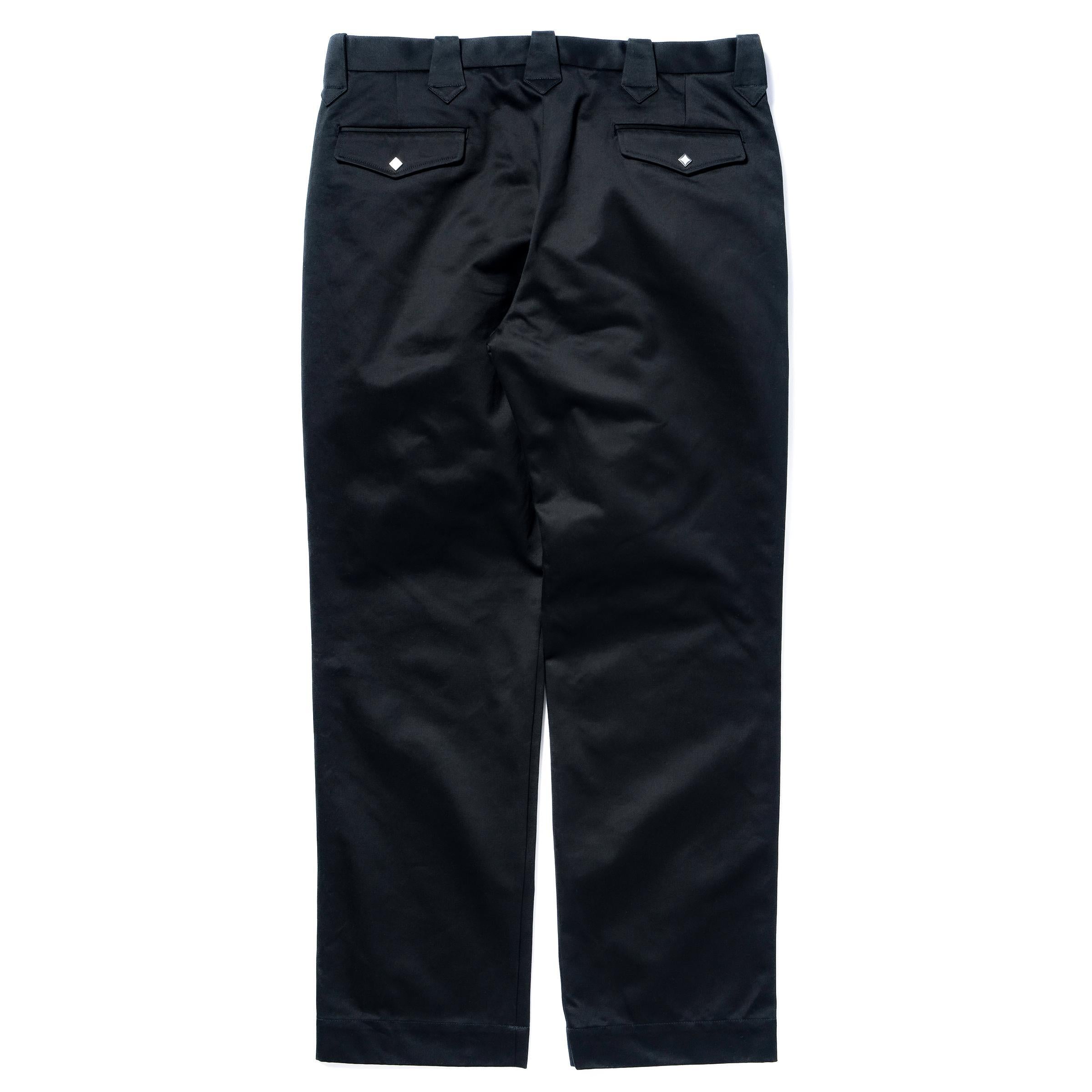 MP25011 COTTON DRILL WESTERN TROUSERS - BLACK