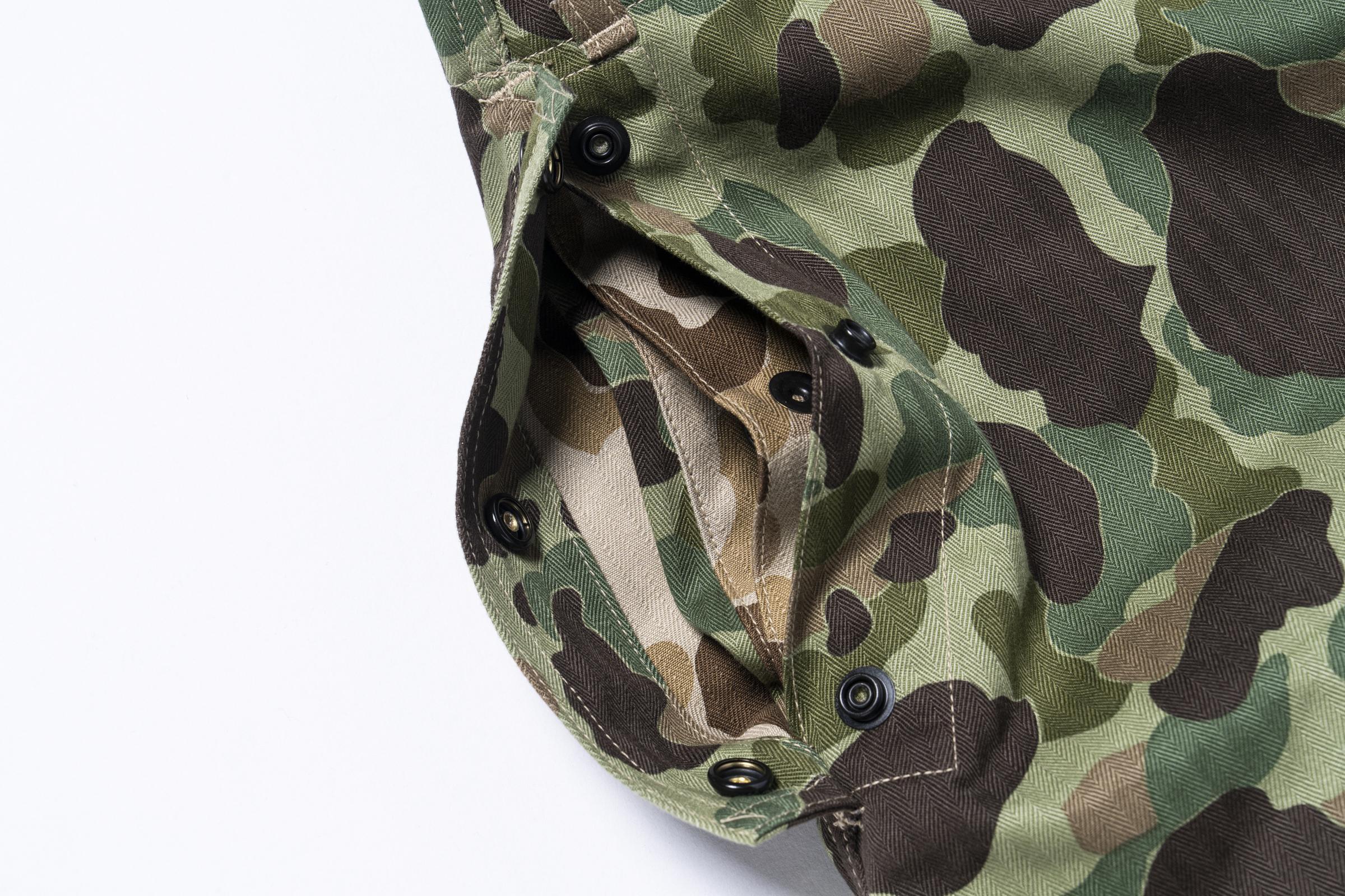 MP26001 P1944 REVERSIBLE FROGSKIN CAMOUFLAGE TROUSERS - GREEN