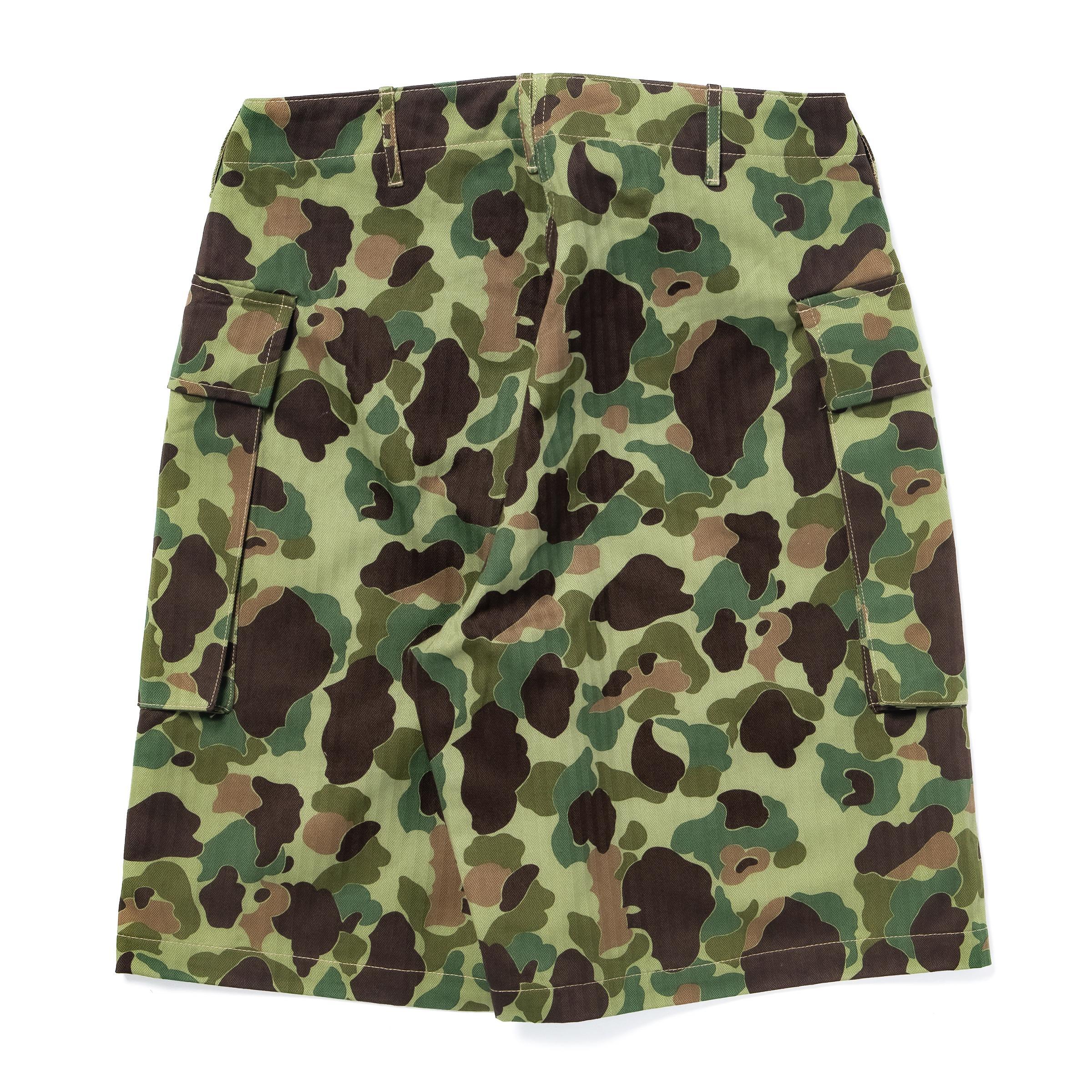 MP26002 REVERSIBLE FROGSKIN CAMOUFLAGE SHORTS - GREEN
