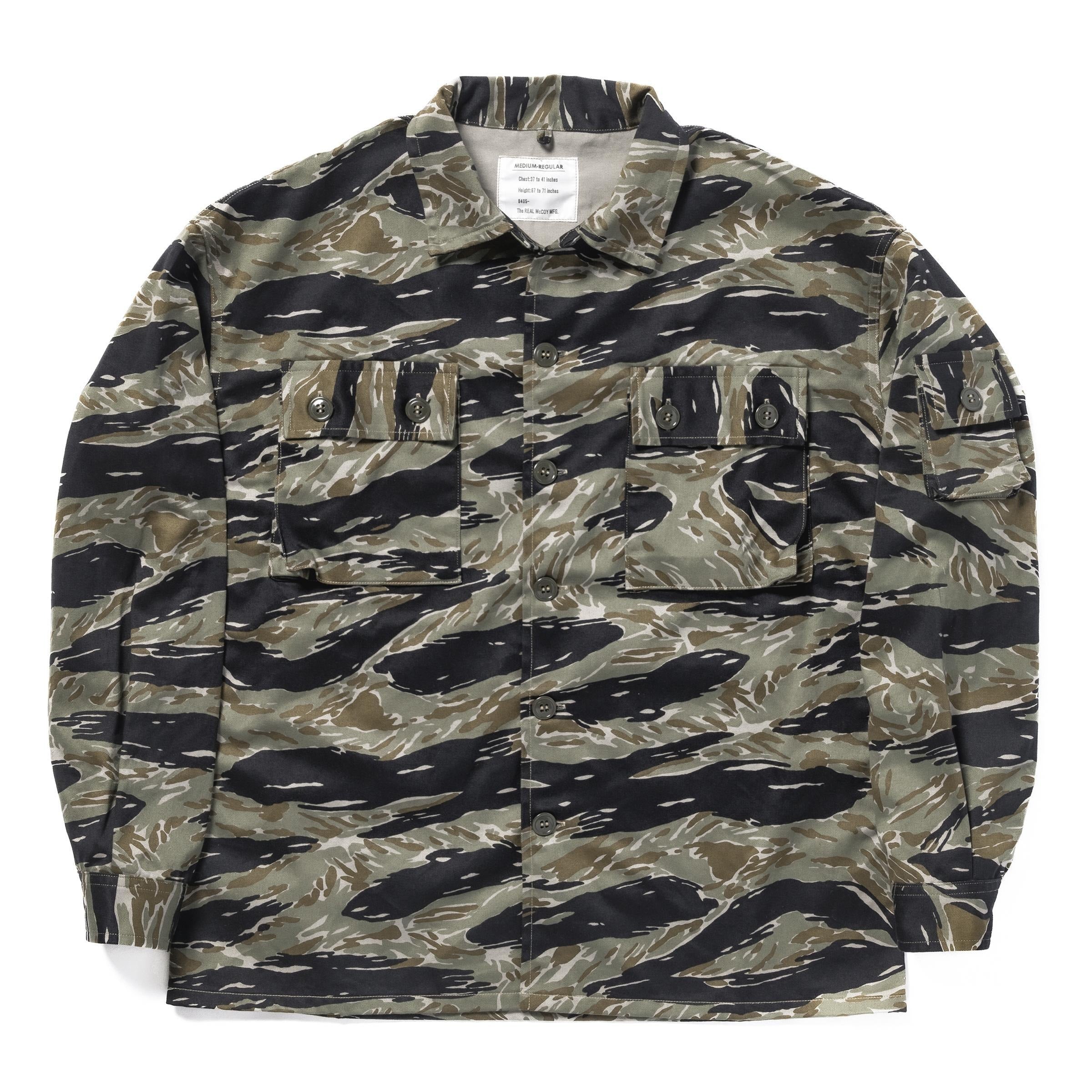 MS25001 TIGER CAMOUFLAGE SHIRT / TADPOLE - GREEN