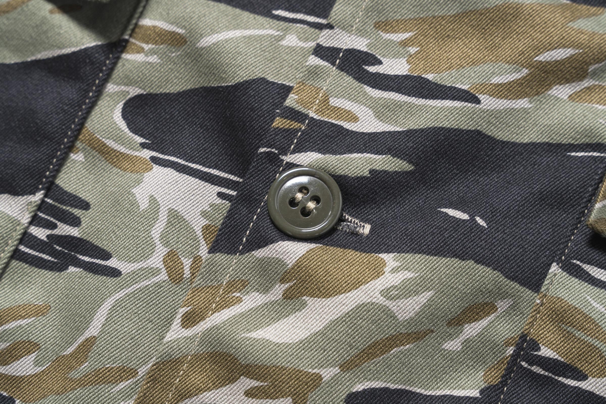 MS25001 TIGER CAMOUFLAGE SHIRT / TADPOLE - GREEN