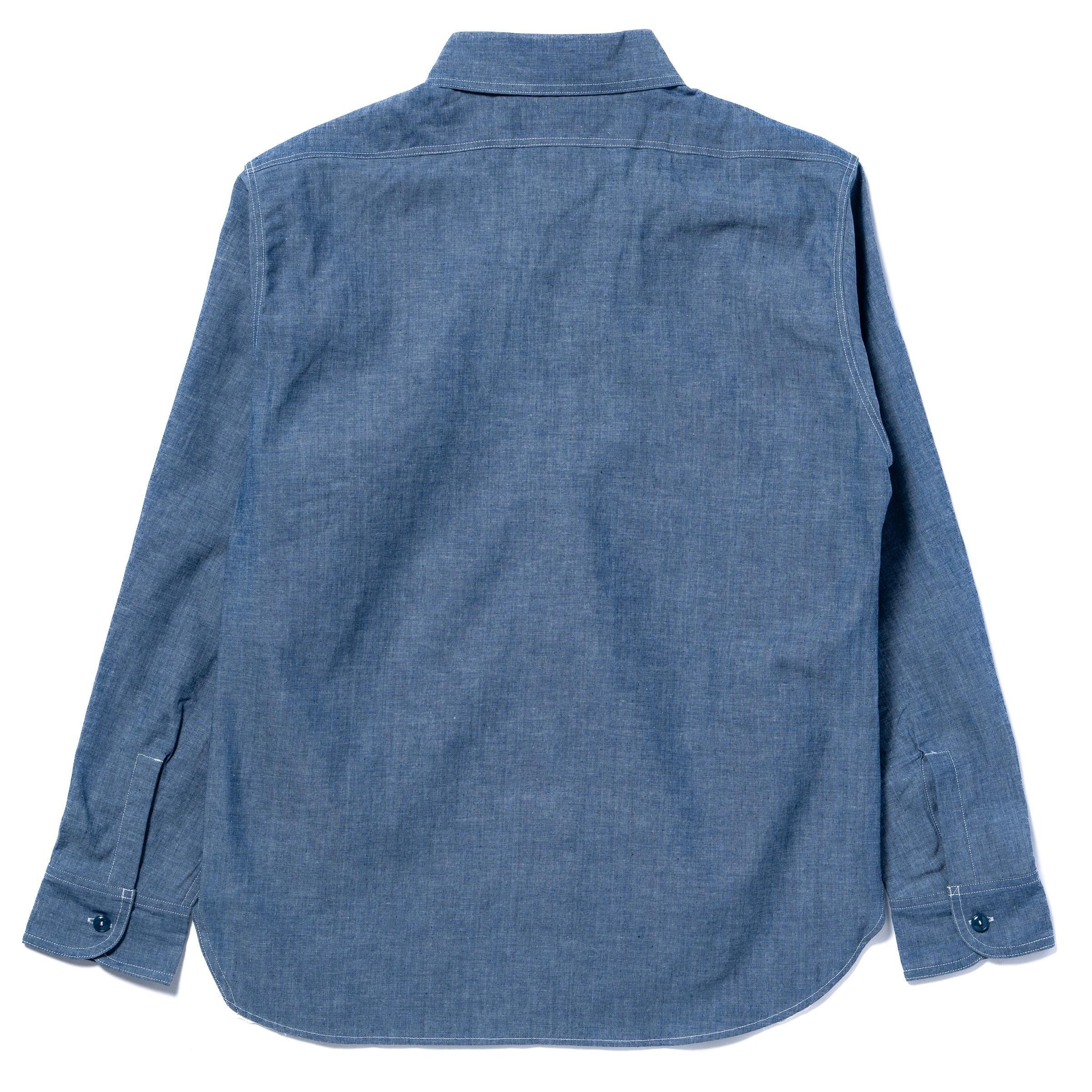 MS25004 U.S. NAVY CHAMBRAY SHIRT L/S (MODIFY) / USN - LIGHT BLUE