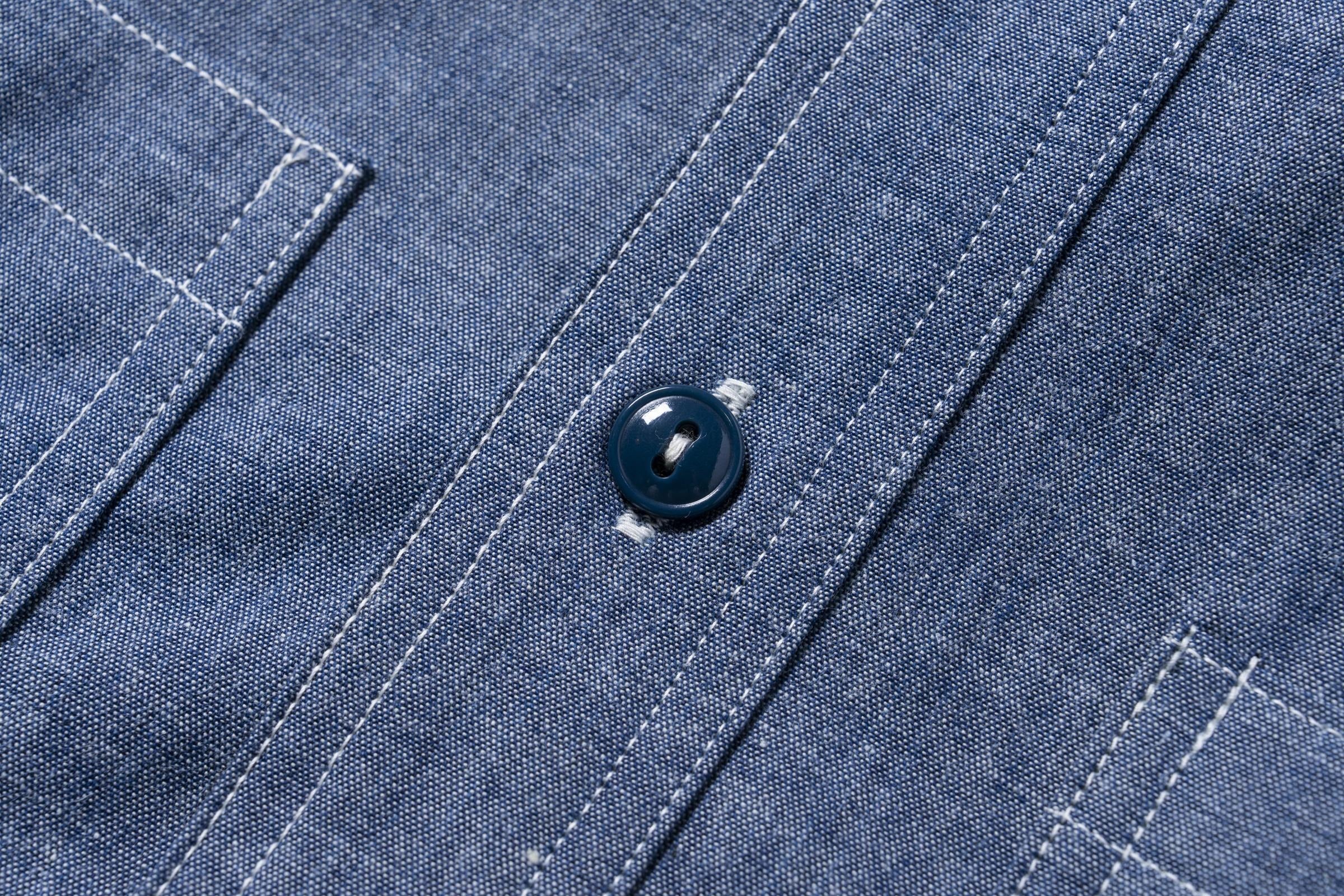 MS25004 U.S. NAVY CHAMBRAY SHIRT L/S (MODIFY) / USN - LIGHT BLUE