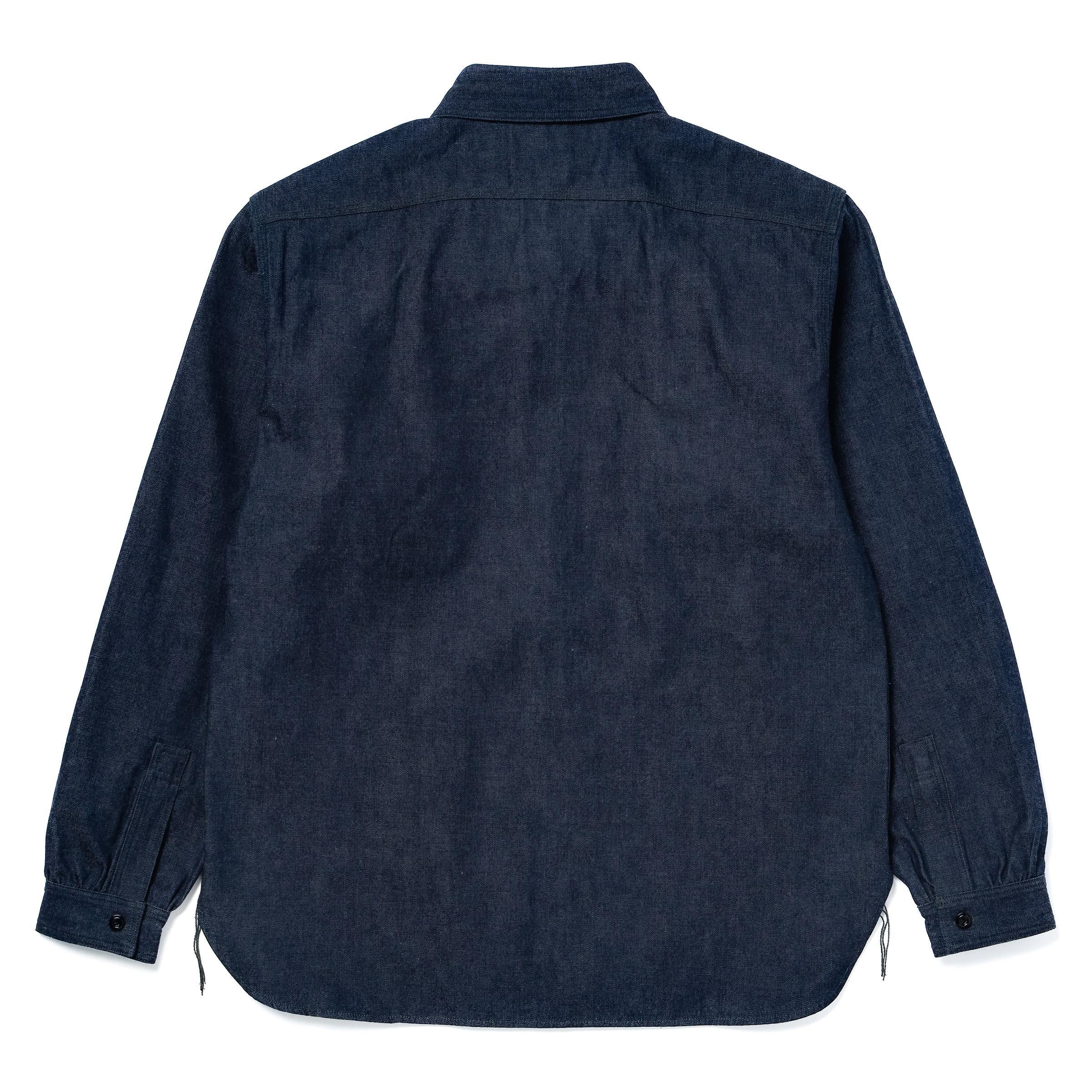 MS25103 8HU DENIM SERVICEMAN WORK SHIRT - INDIGO