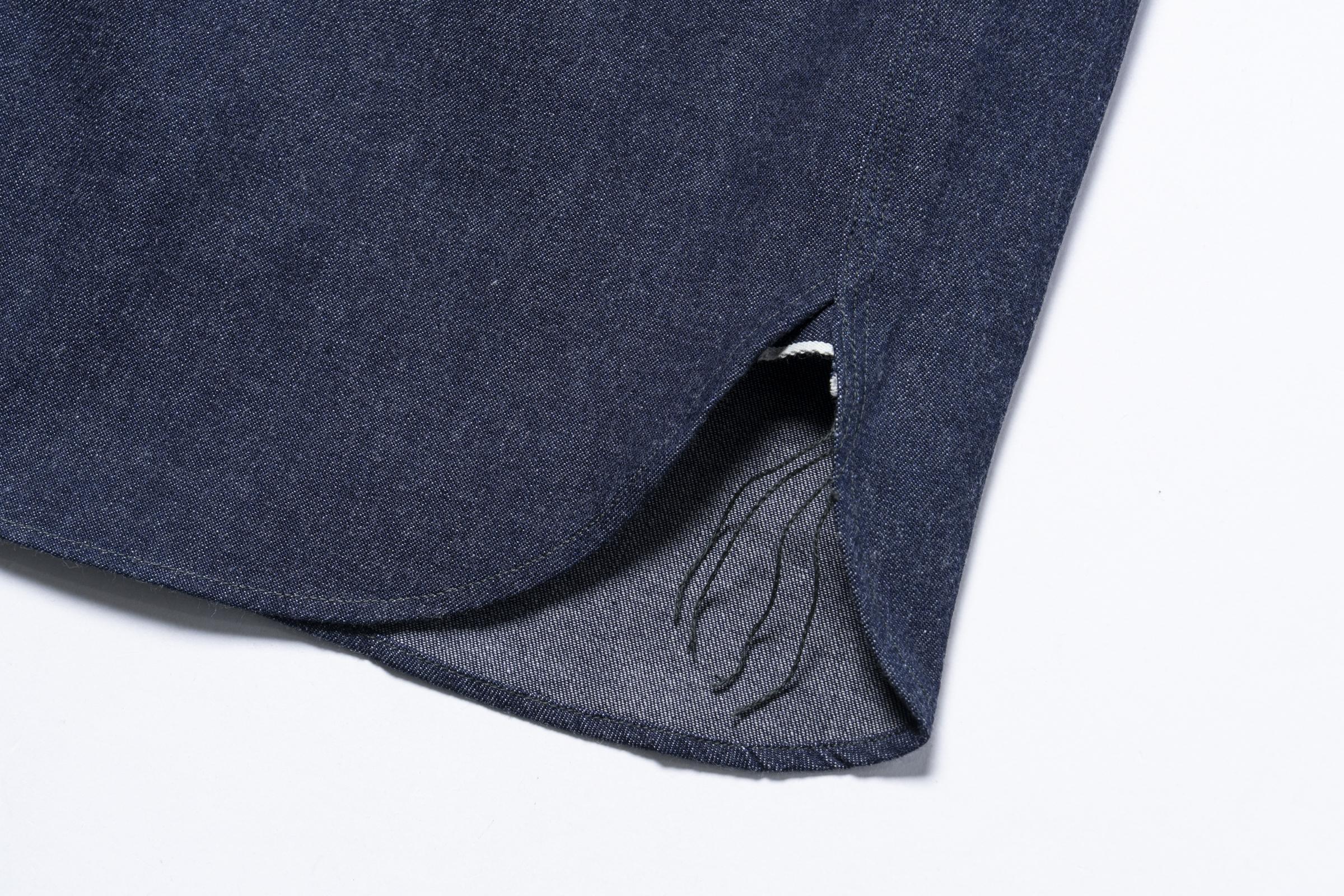 MS25103 8HU DENIM SERVICEMAN WORK SHIRT - INDIGO