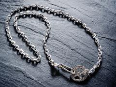 O-062+P-234 NECKLACE CHAIN(M) WITH MEDICINE WHEEL