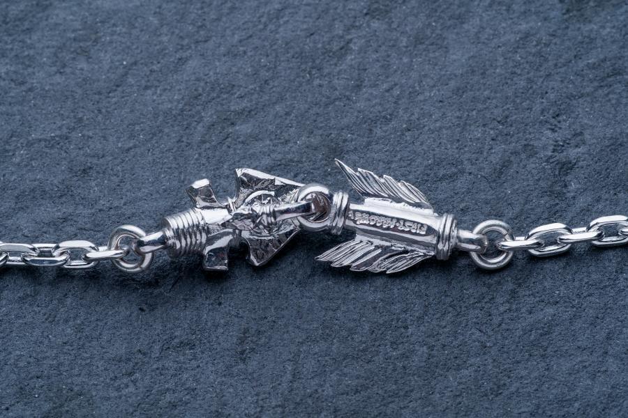 O-282 FIRST ARROWS CHAIN CHOKER WITH K18 (M)