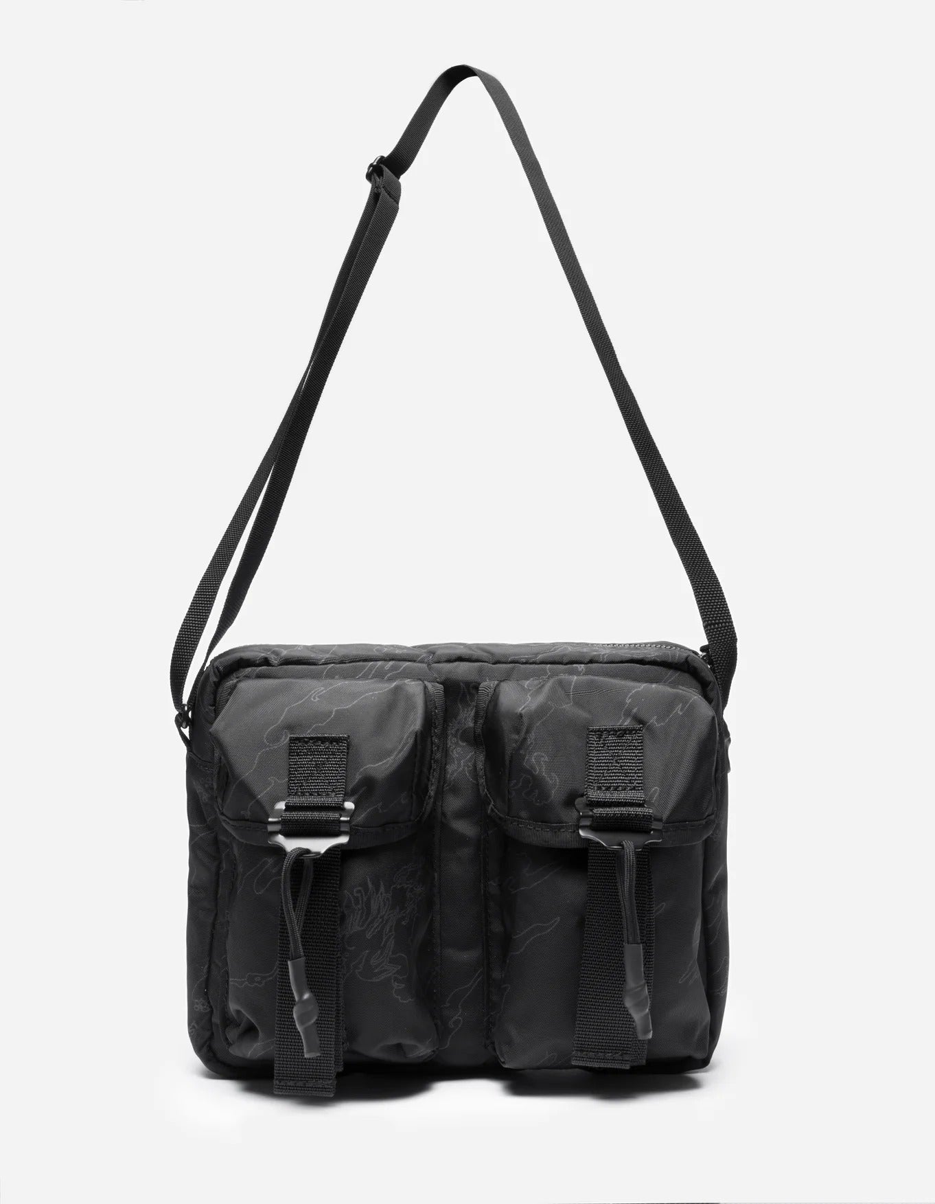 1532 CAMO M.A.L.I.C.E. CROSS BODY BAG - BLACK