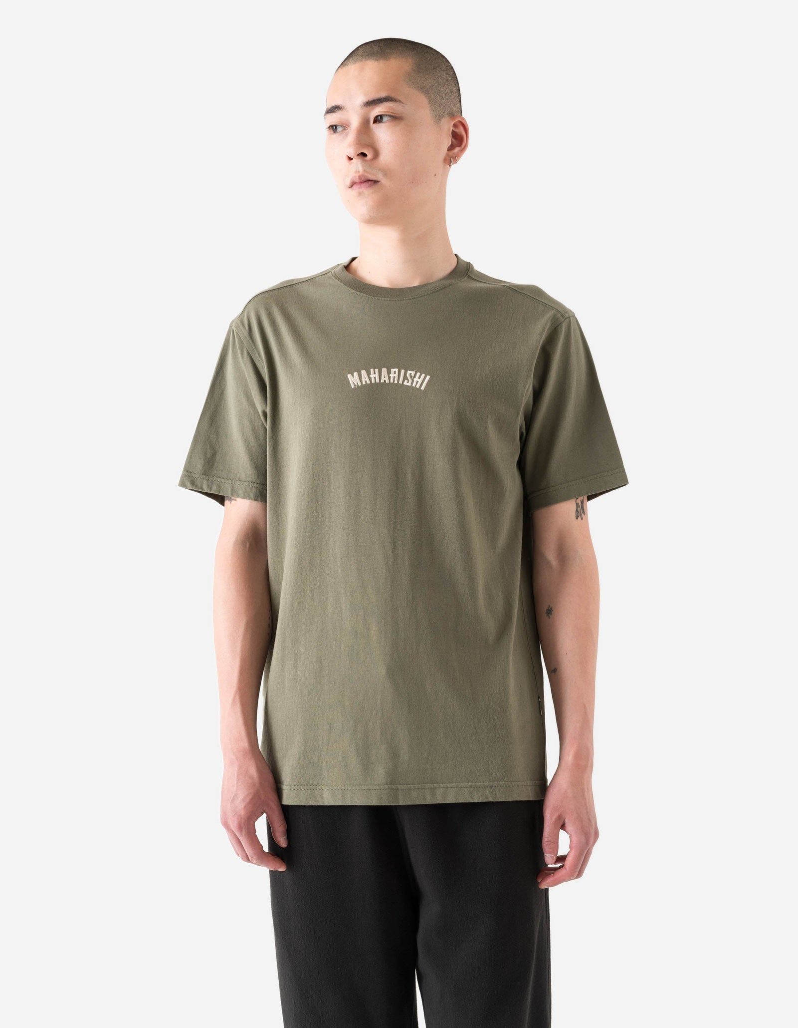 7290 Maharishi Organic S/S T-Shirt - OLIVE OG-107F
