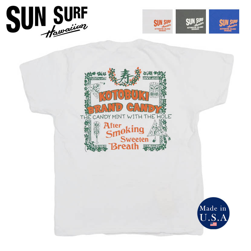 SS79749 SUNSURF PRINT T-SHIRTS “KOTOBUKI” - WHITE
