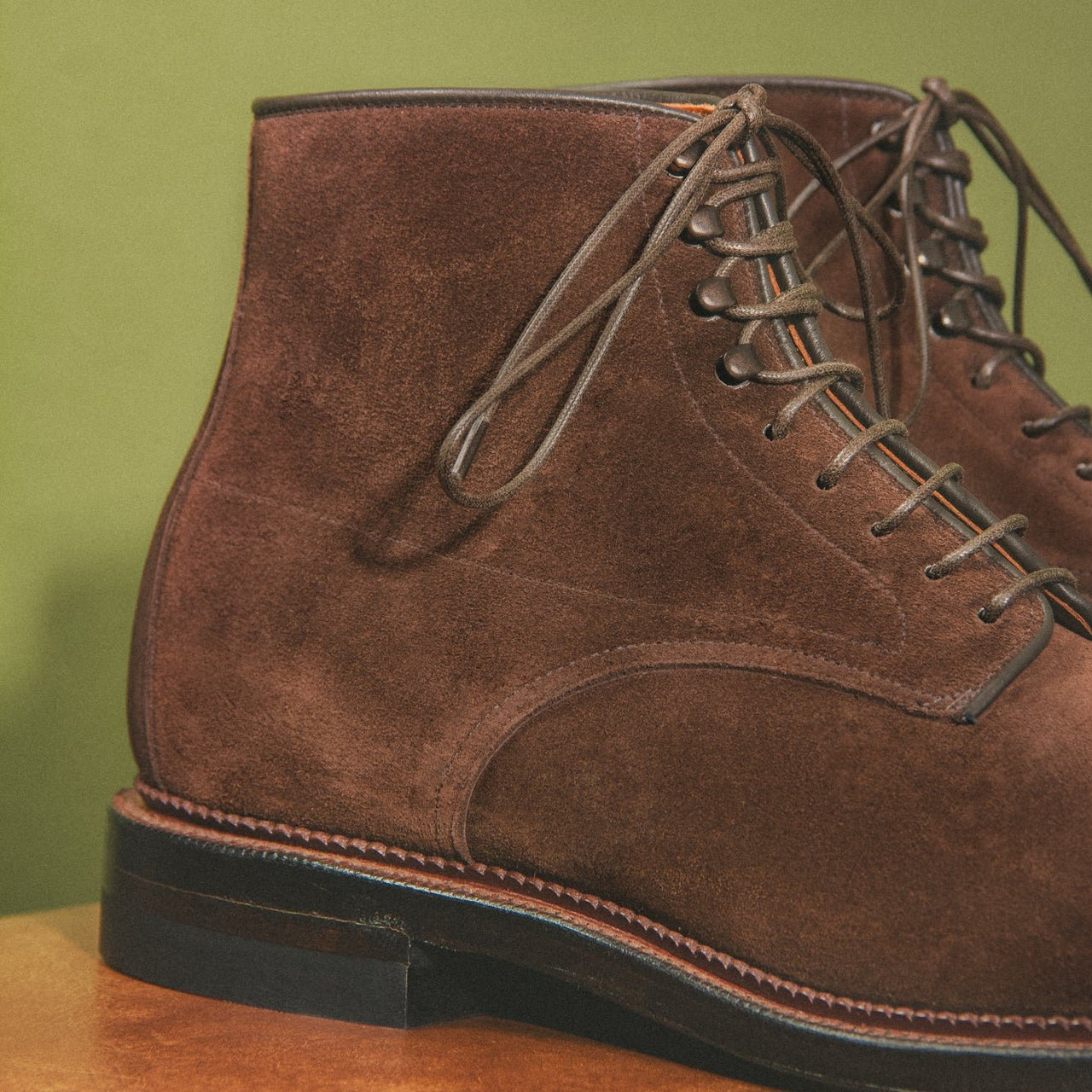Navvy Boot Sepia Janus Calf Suede - SEPIA