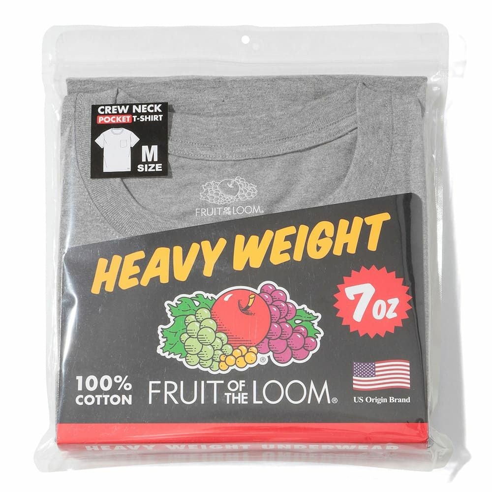 7oz Heavyweight Jersey Pocket T-Shirt - M.GRAY