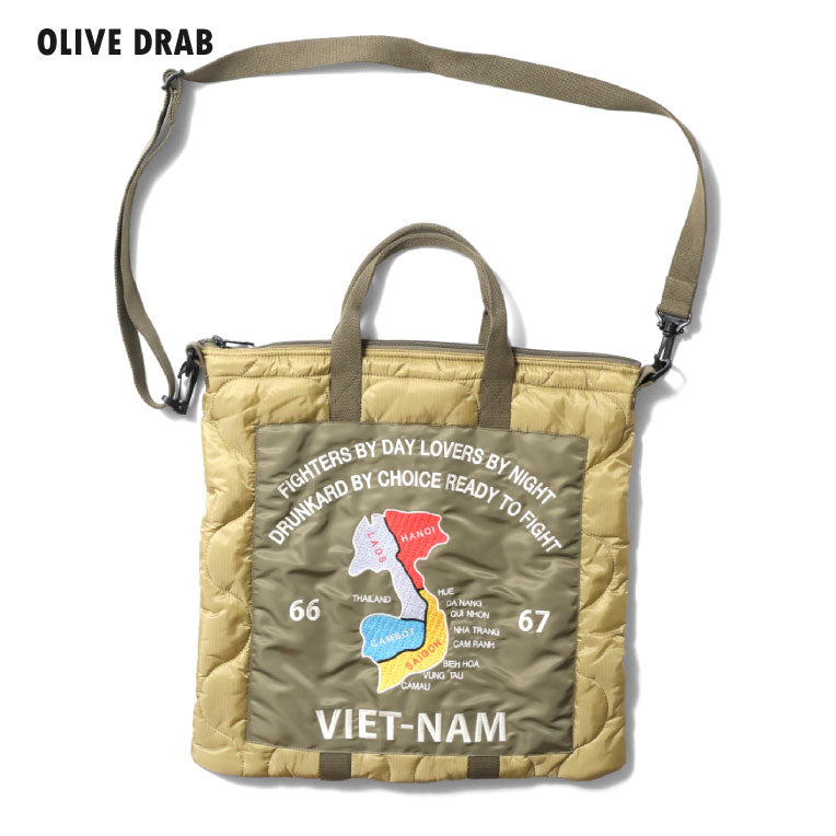 6841 EMB QUILTING HELMET BAG(MAP) - OLIVE DRAB