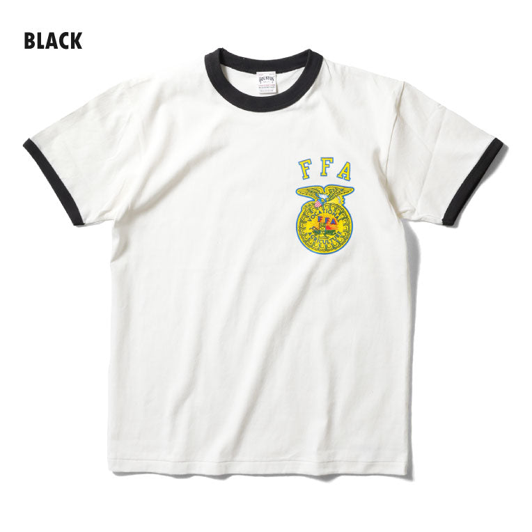 22302 RINGER TEE S/S(FFA) - BLACK