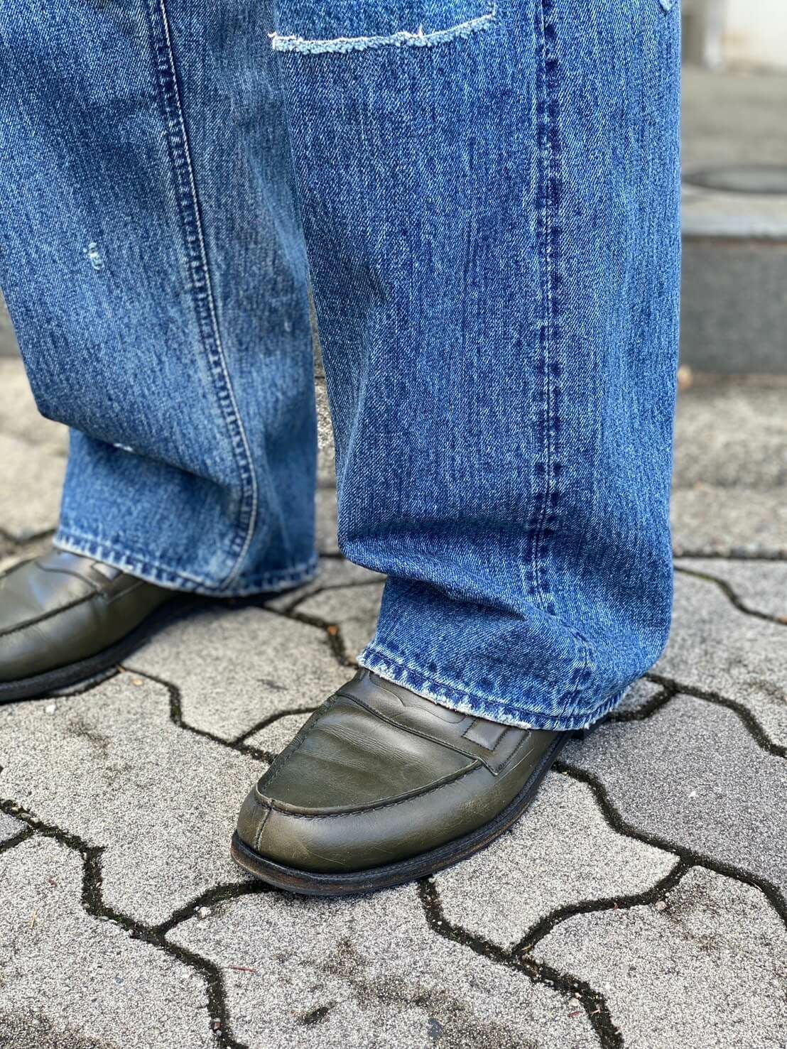 Patchwork Bushing Denim - INDIGO