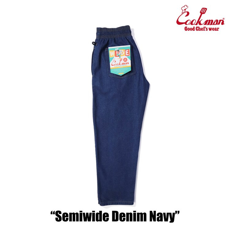 CHEF PANTS SEMIWIDE DENIM - NAVY