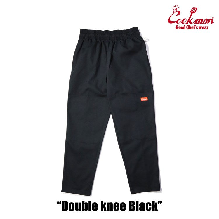 CHEF PANTS DOUBLE KNEE RIPSTOP - BLACK