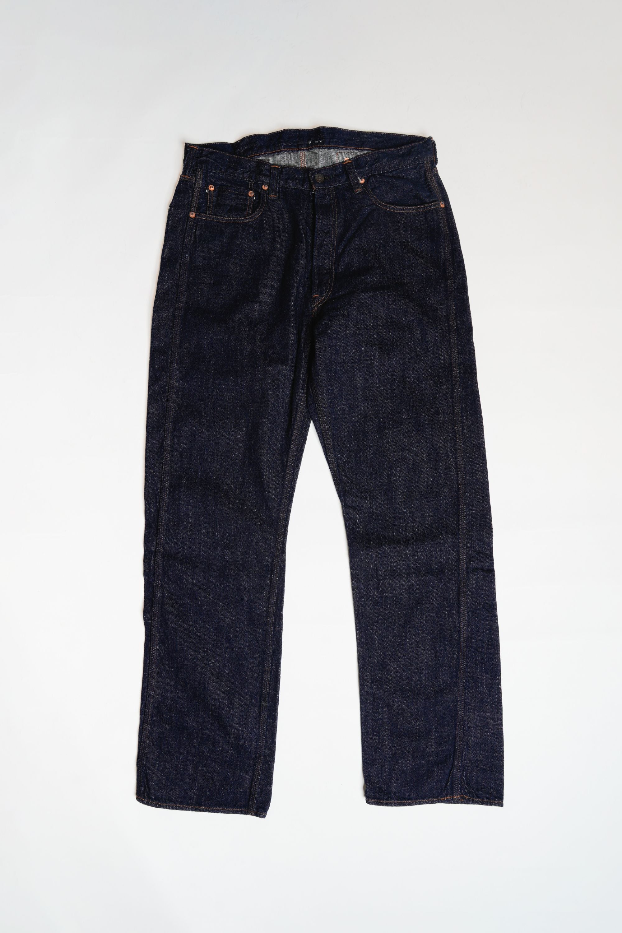 0105PRNT 5P Denim Work Pants(Super Smooth) - INDIGO BLUE
