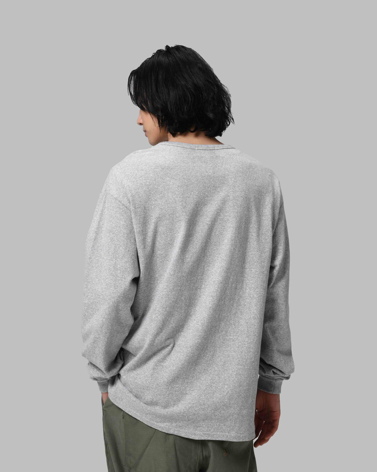 88/12 LS TEE - NAVY CREW - 88/12 M.GRAY