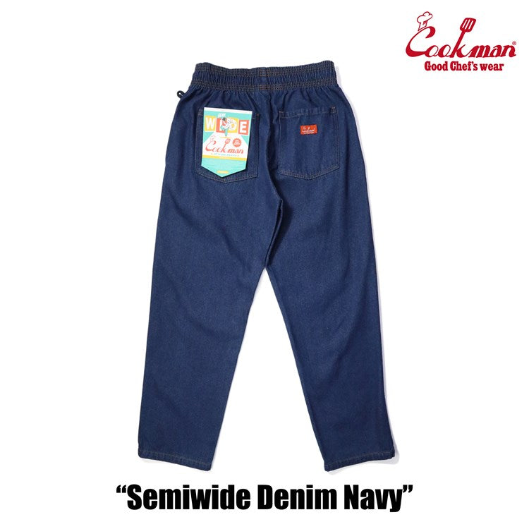 CHEF PANTS SEMIWIDE DENIM - NAVY