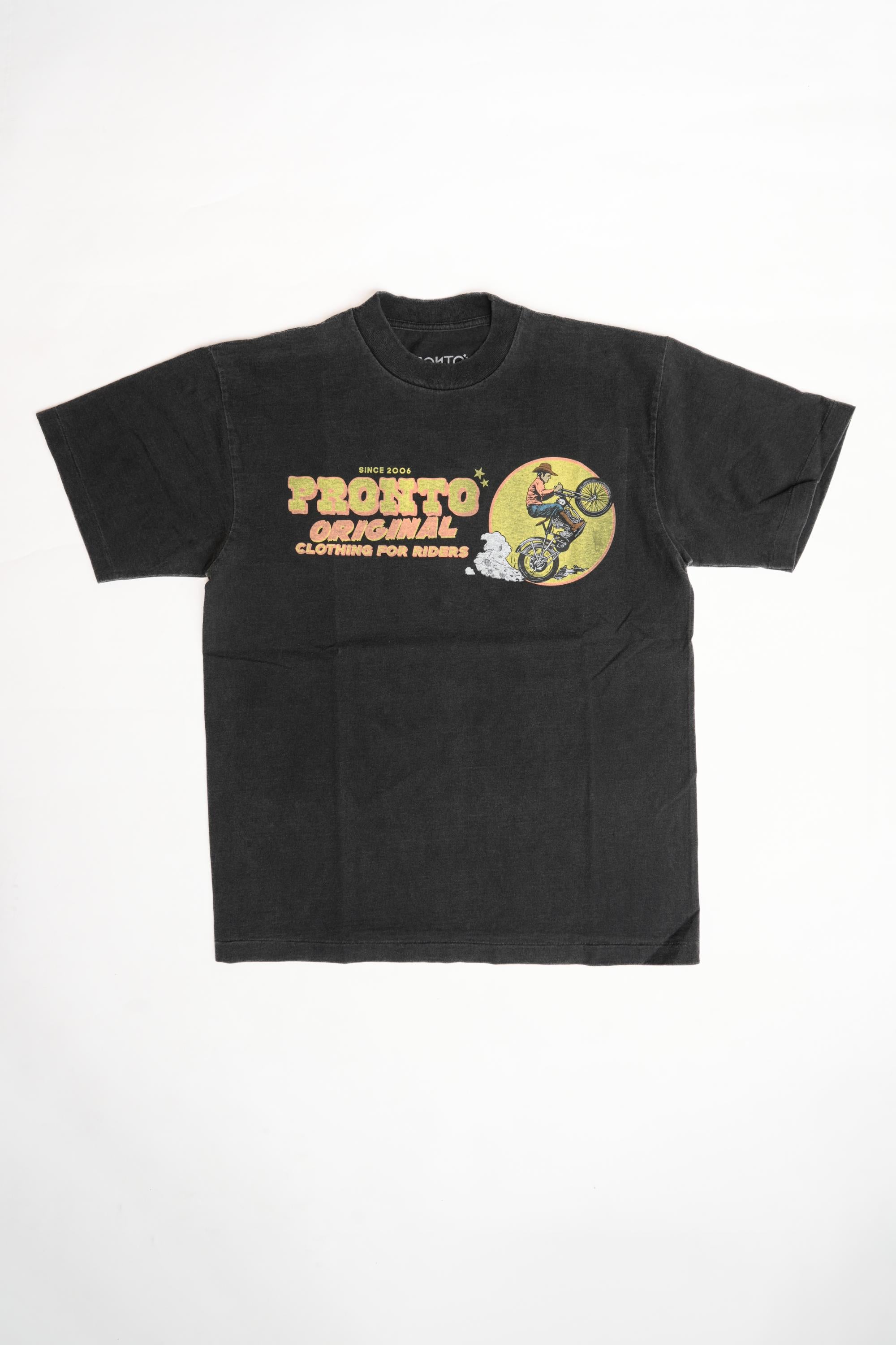 CLOTHING FOR RIDERS TEE - WASHED BLACK