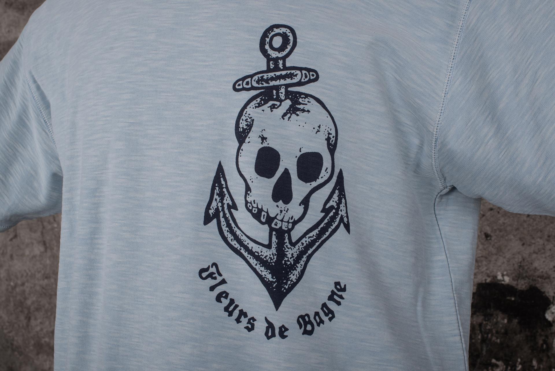 LE TRICOT "ALLER SIMPLE POUR CAYENNE" - LIGHT BLUE
