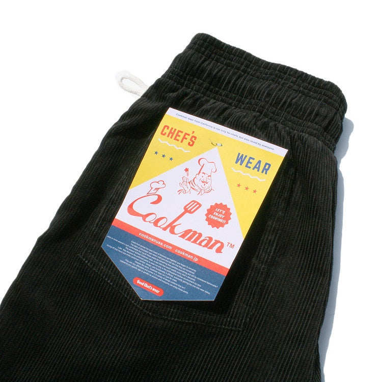 CHEF PANTS CORDUROY - BLACK