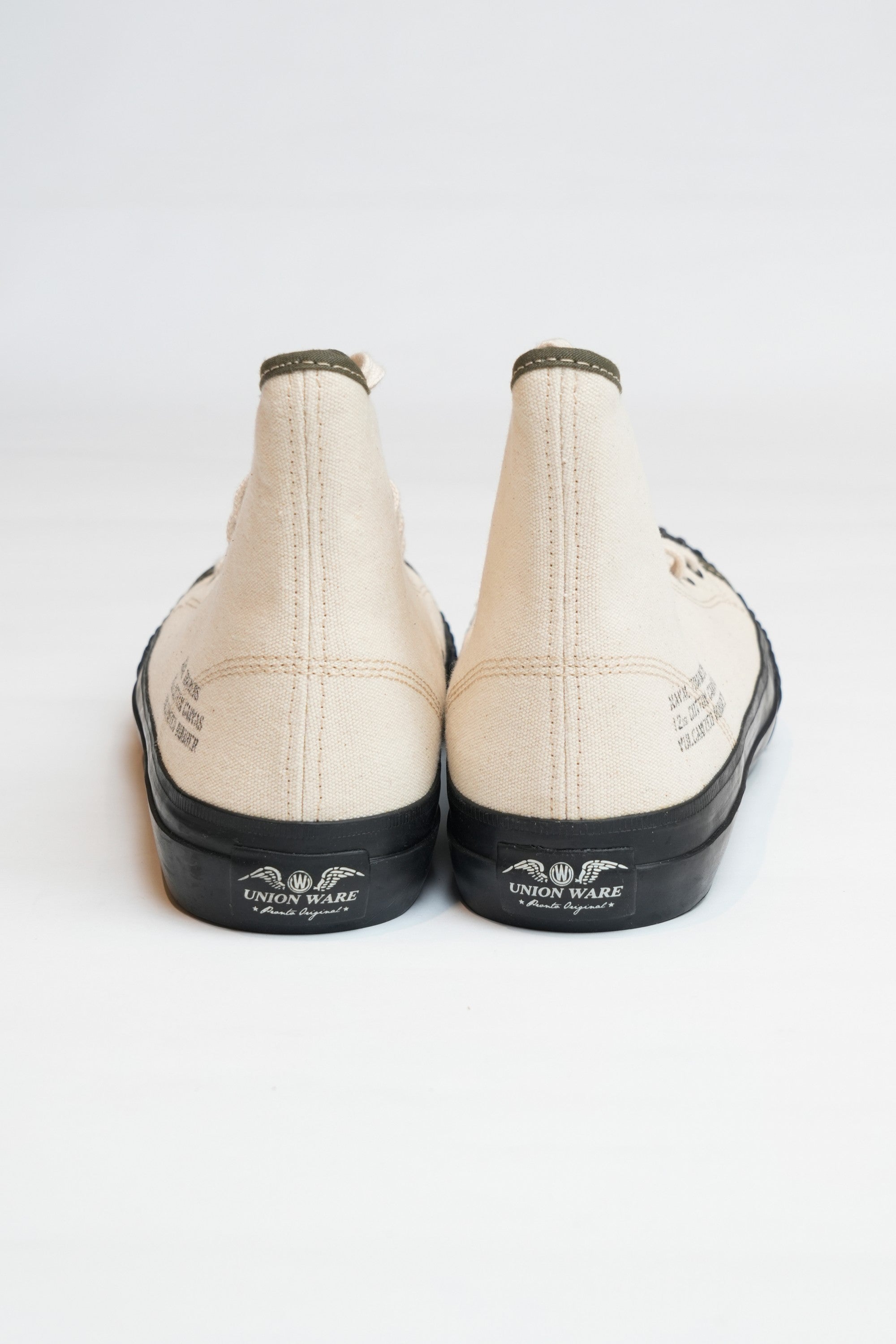 NAVAL TRAINERS HI TOP - NATURAL CANVAS