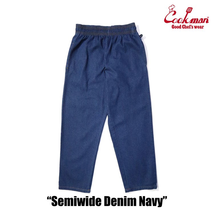 CHEF PANTS SEMIWIDE DENIM - NAVY