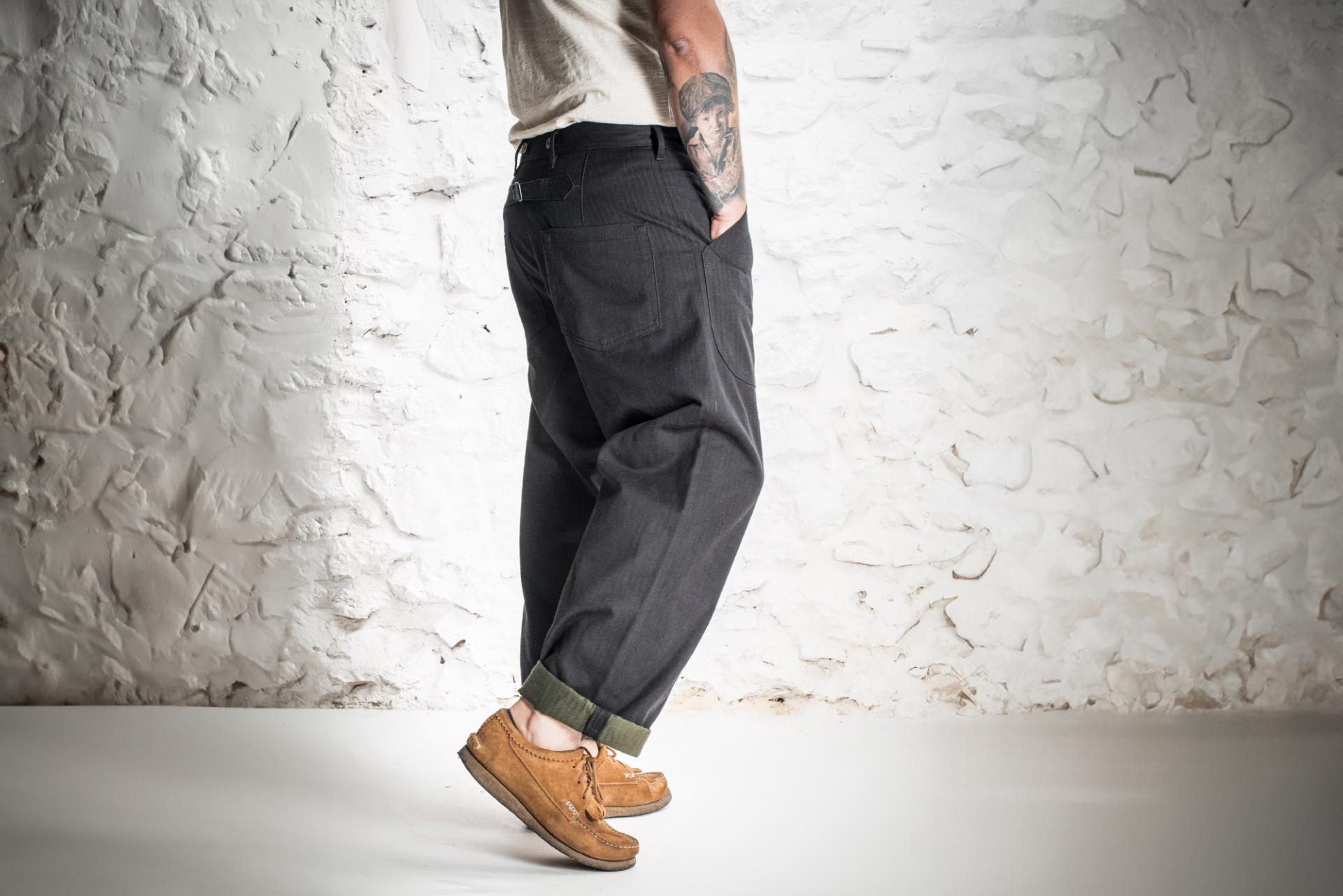 LE PANTALON CARGO HBT METIS BLACK - BLACK/KHAKI