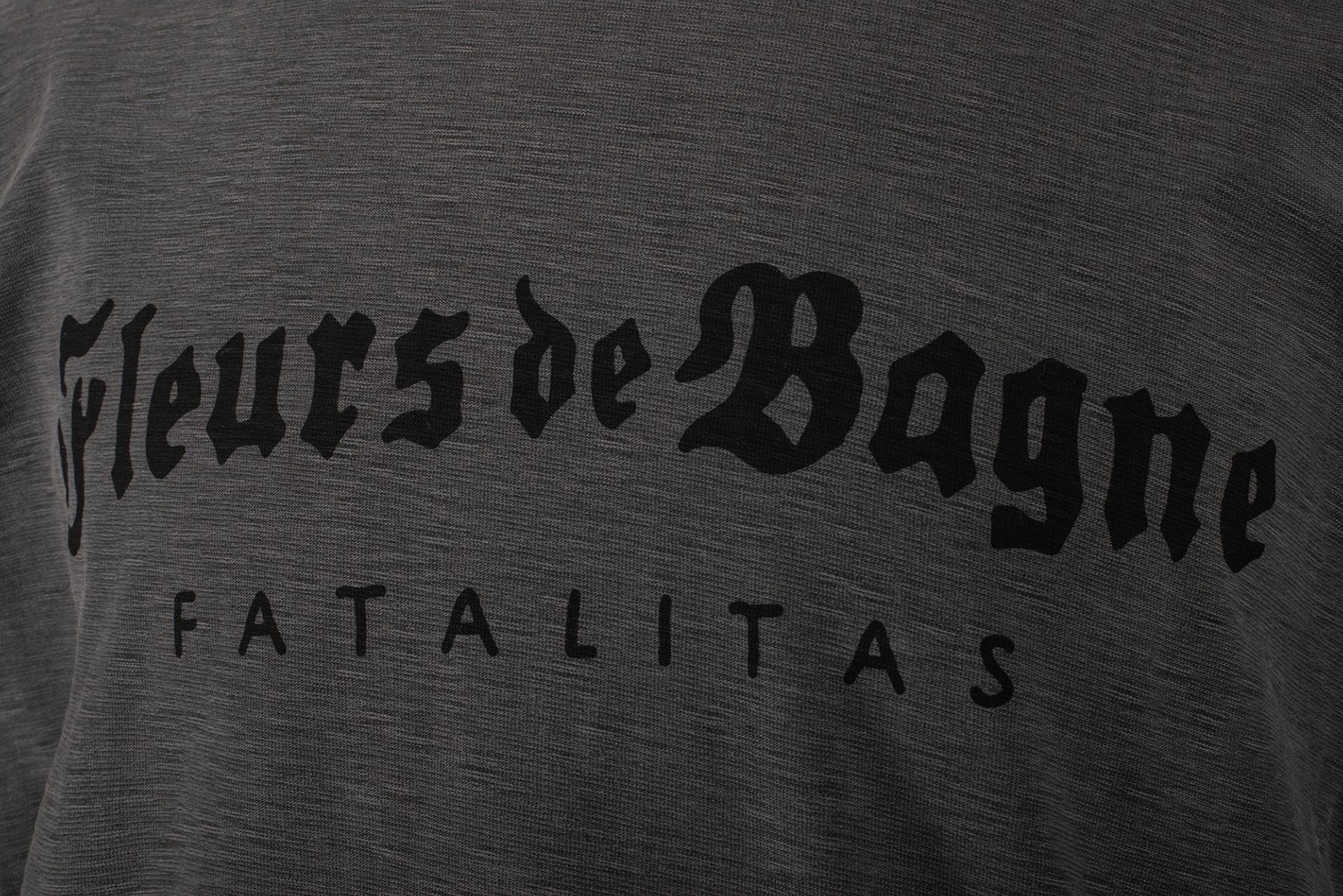 LE TRICOT "FLEURS DE BAGNE - FATALITAS" - OLD BLACK