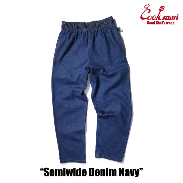 CHEF PANTS SEMIWIDE DENIM - NAVY