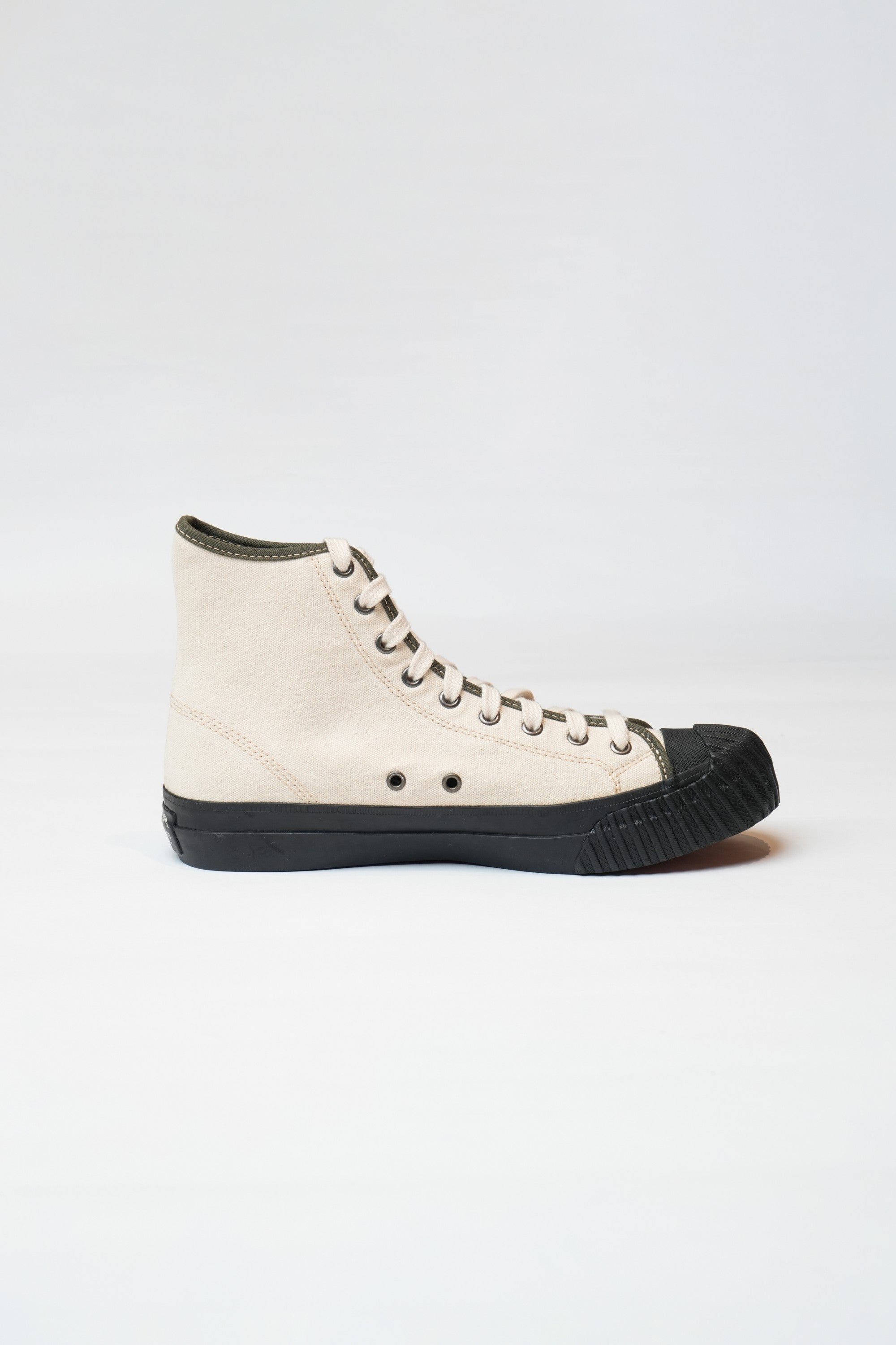 NAVAL TRAINERS HI TOP - NATURAL CANVAS