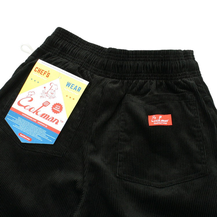 CHEF PANTS CORDUROY - BLACK