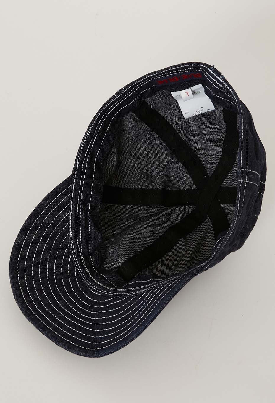 SELVEDGE LIGHT DENIM MECHANIC CAP - NAVY