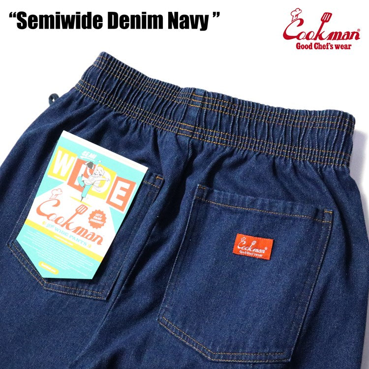 CHEF PANTS SEMIWIDE DENIM - NAVY